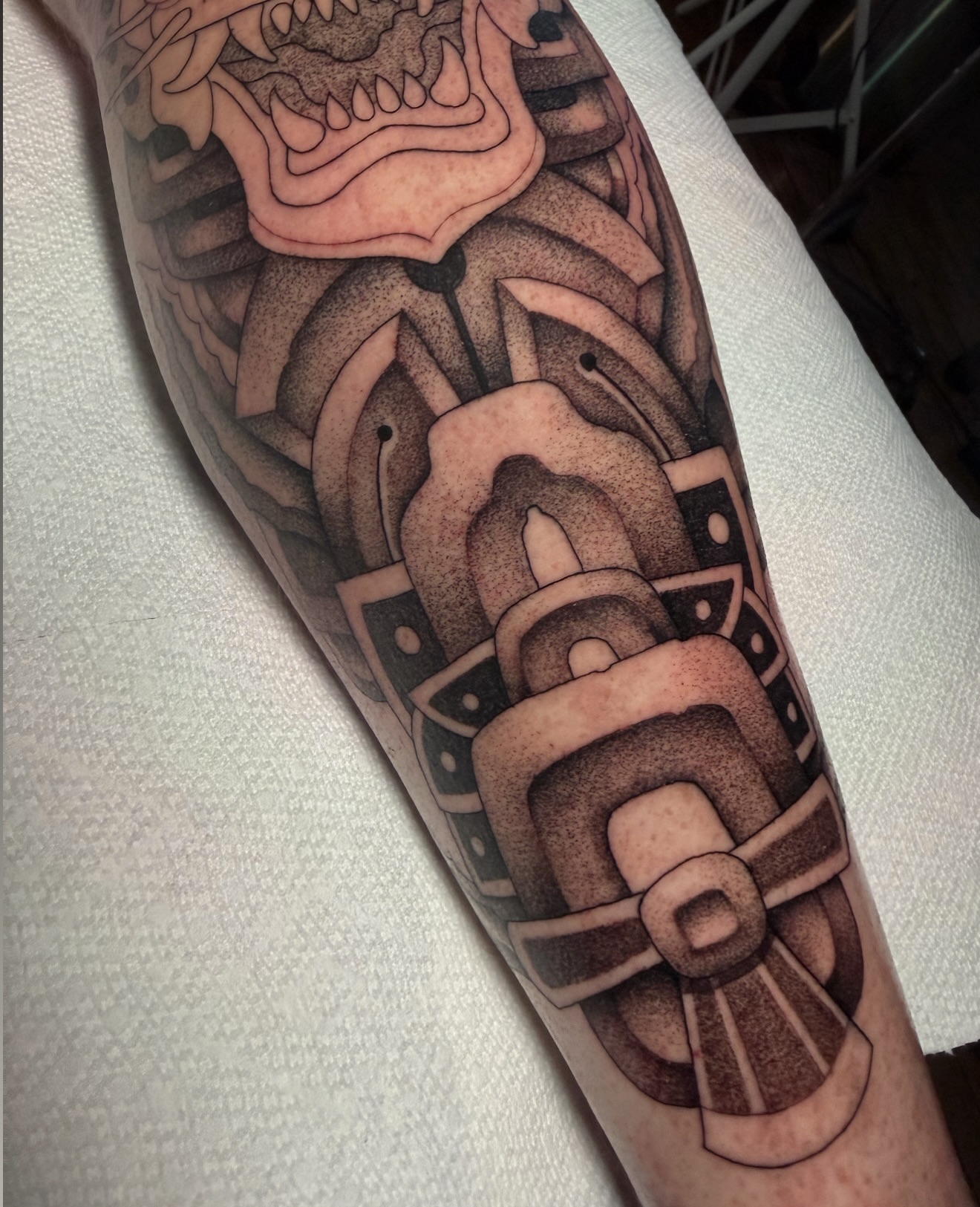 Tattoo by @ruckustattoo — geometric