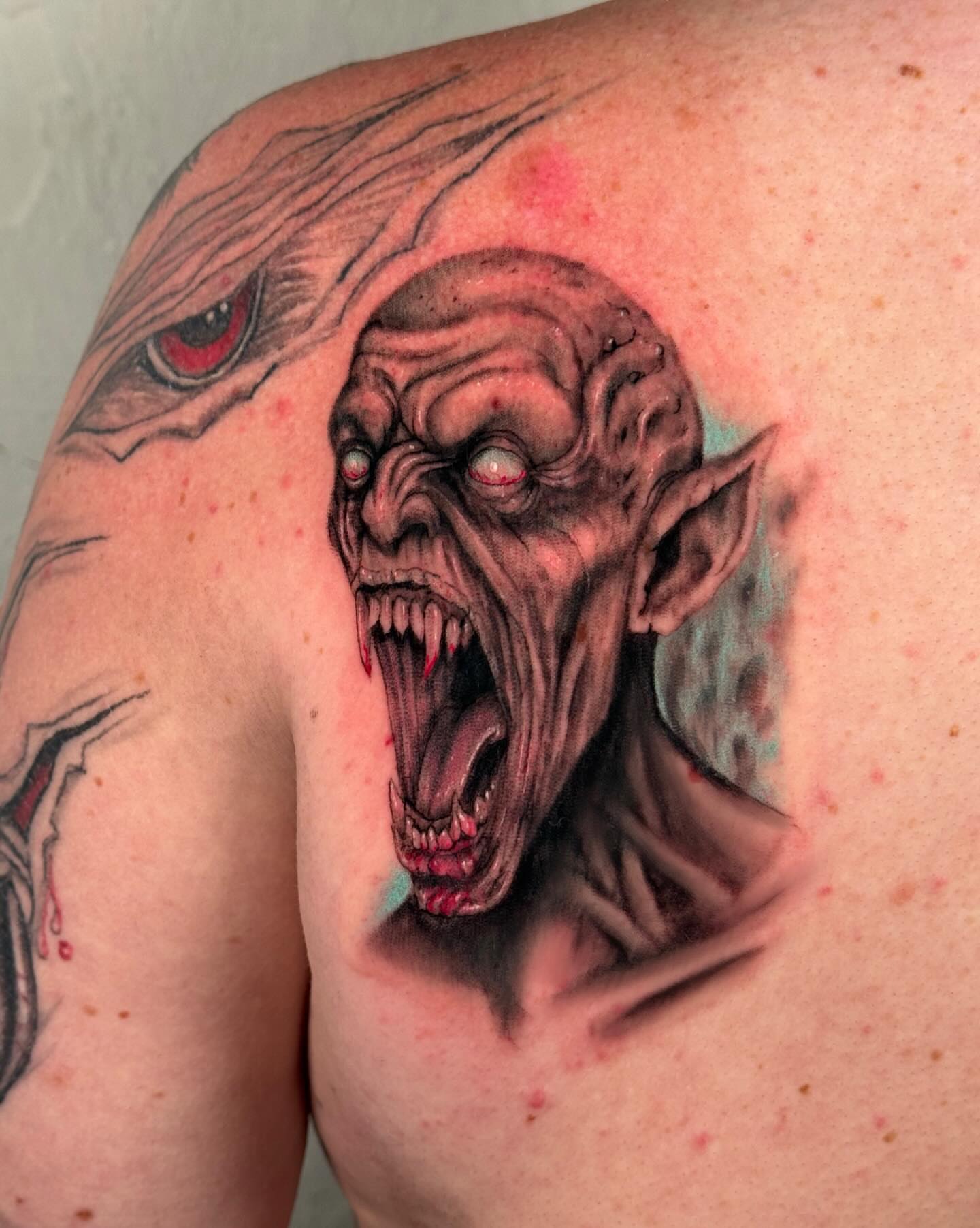 Tattoo by @rickyttattoo — dark_realism