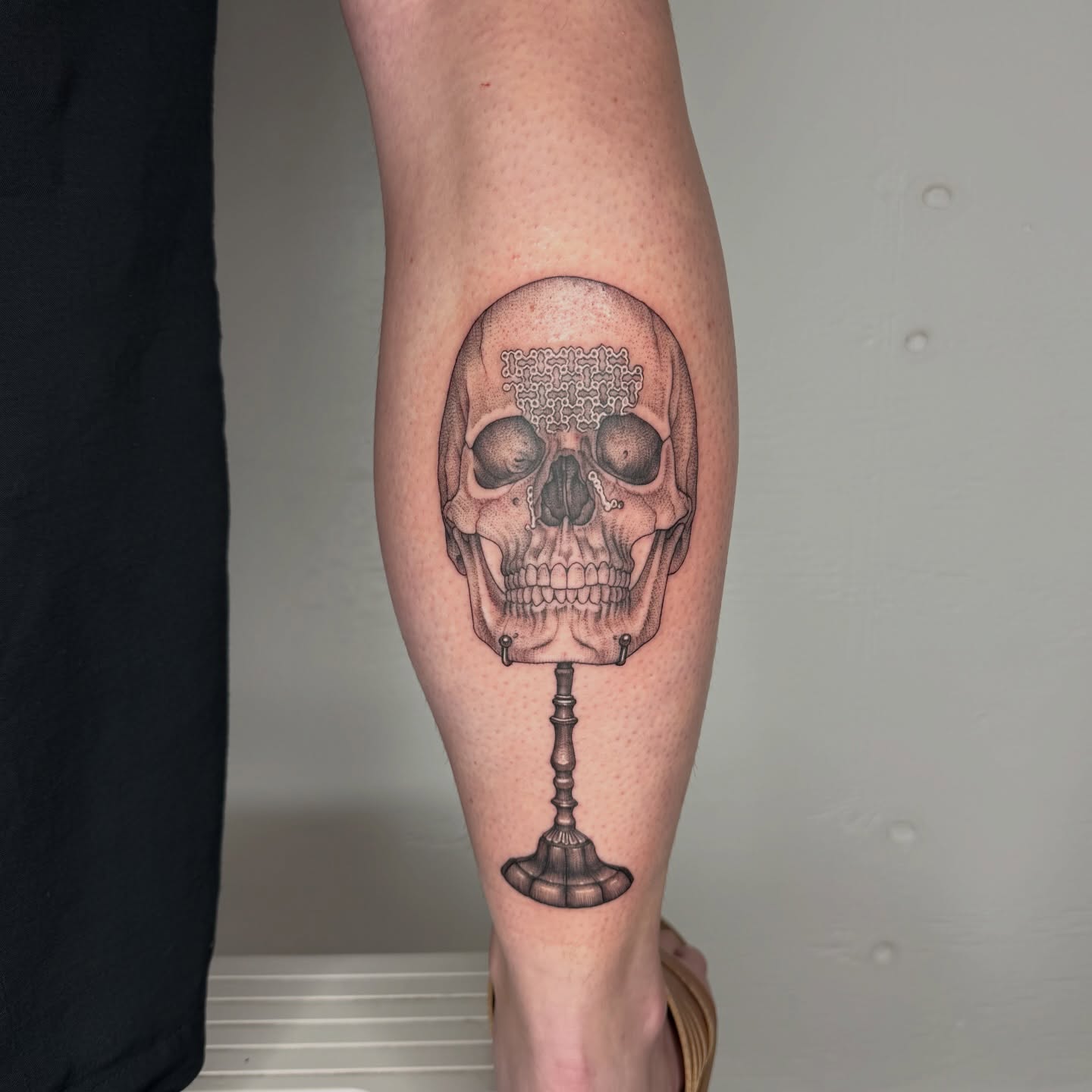 Tattoo by @sailorose_ — realism, black_and_grey