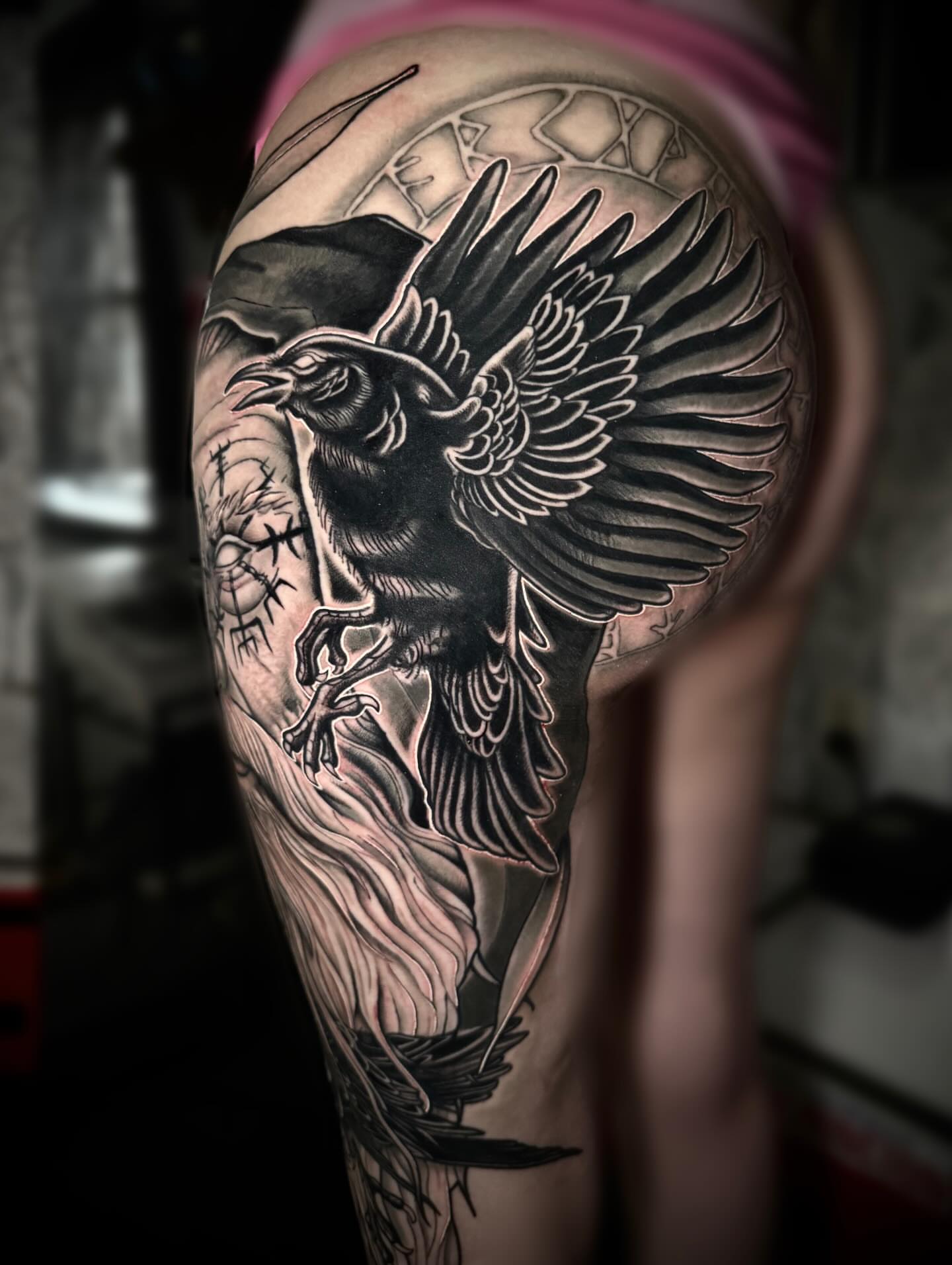 Tattoo by @nategtattoo — black_and_grey