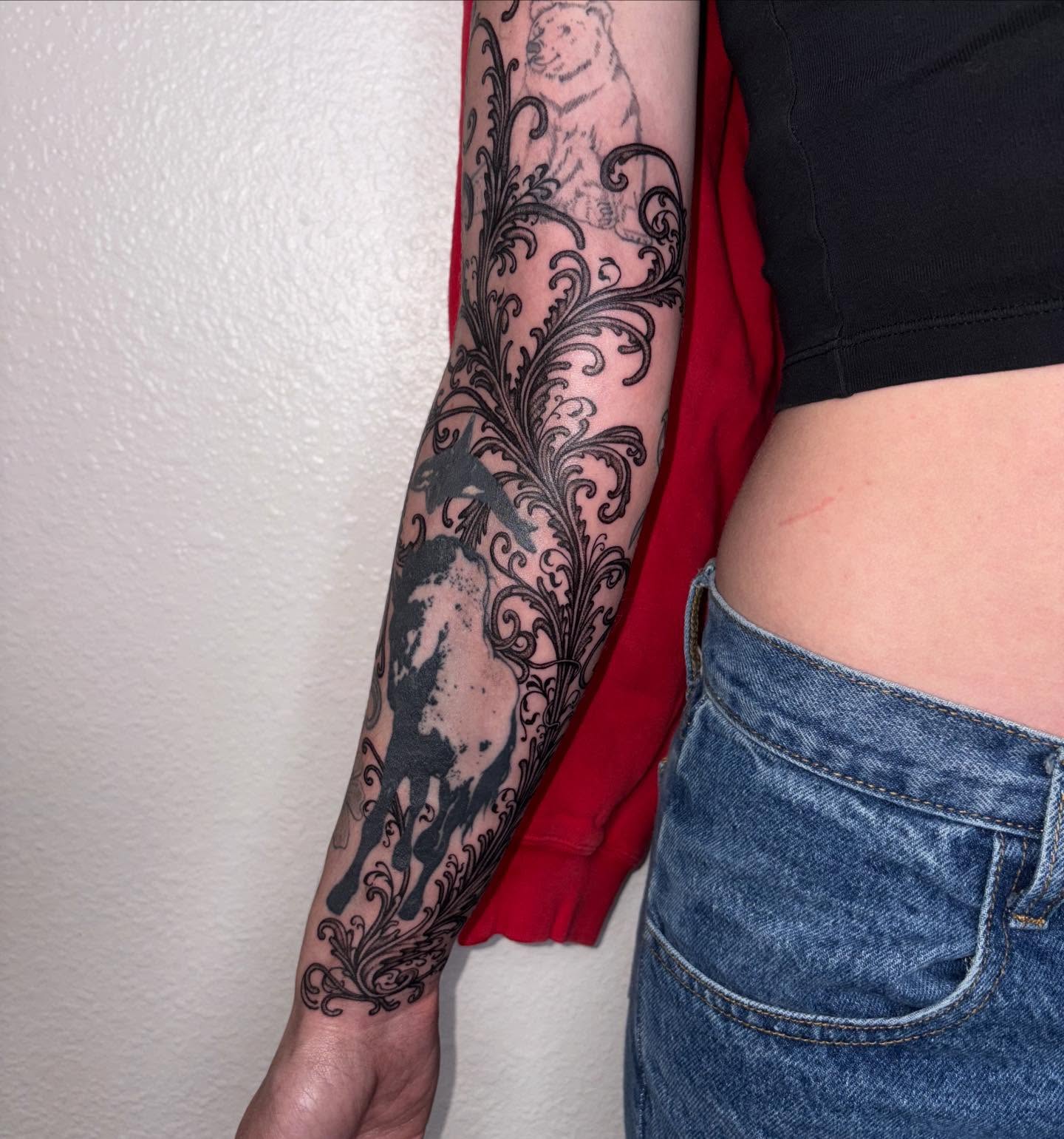 Tattoo by @fried_world — black_and_grey