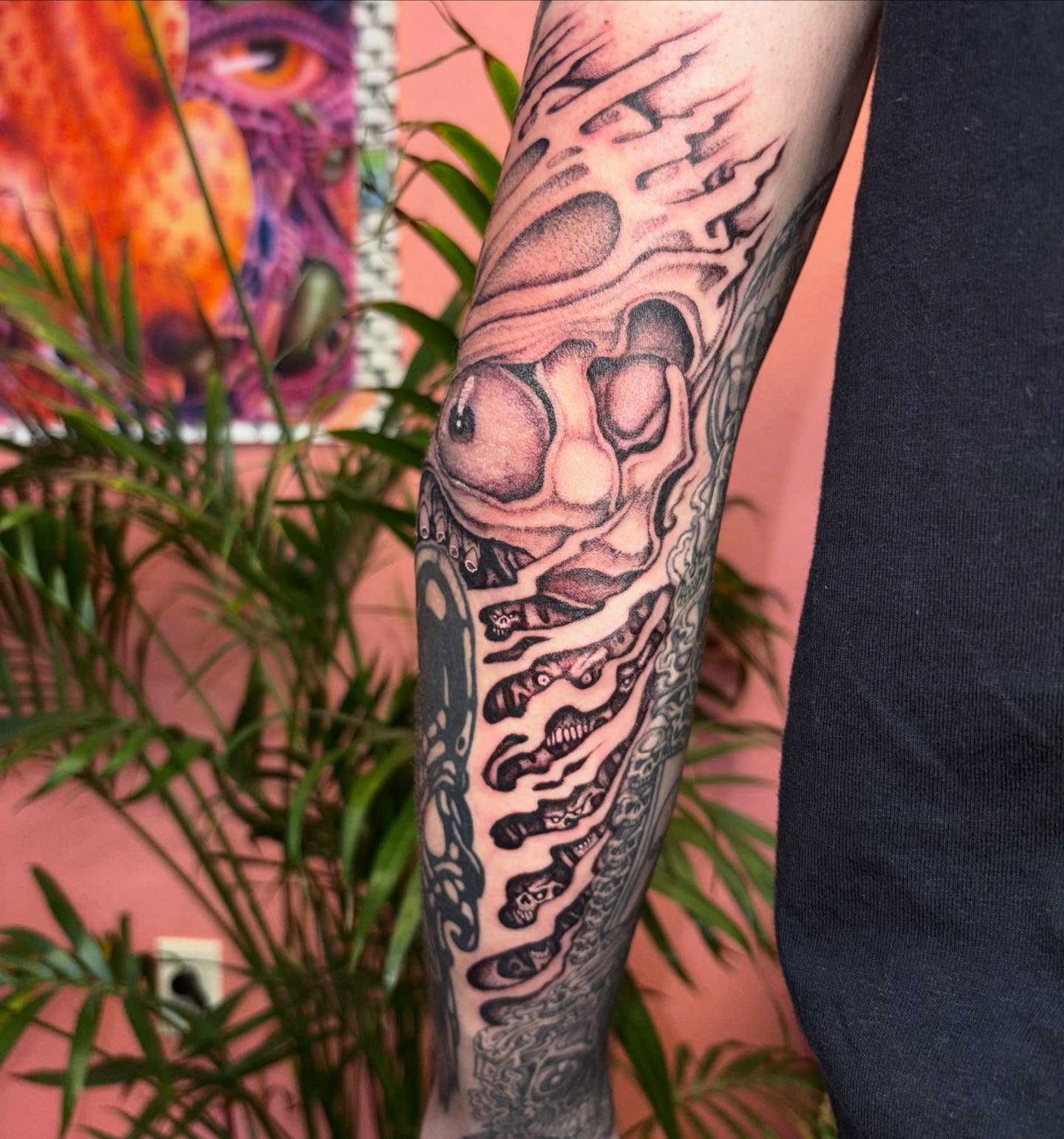 Tattoo by @fried_world — black_and_grey, realism