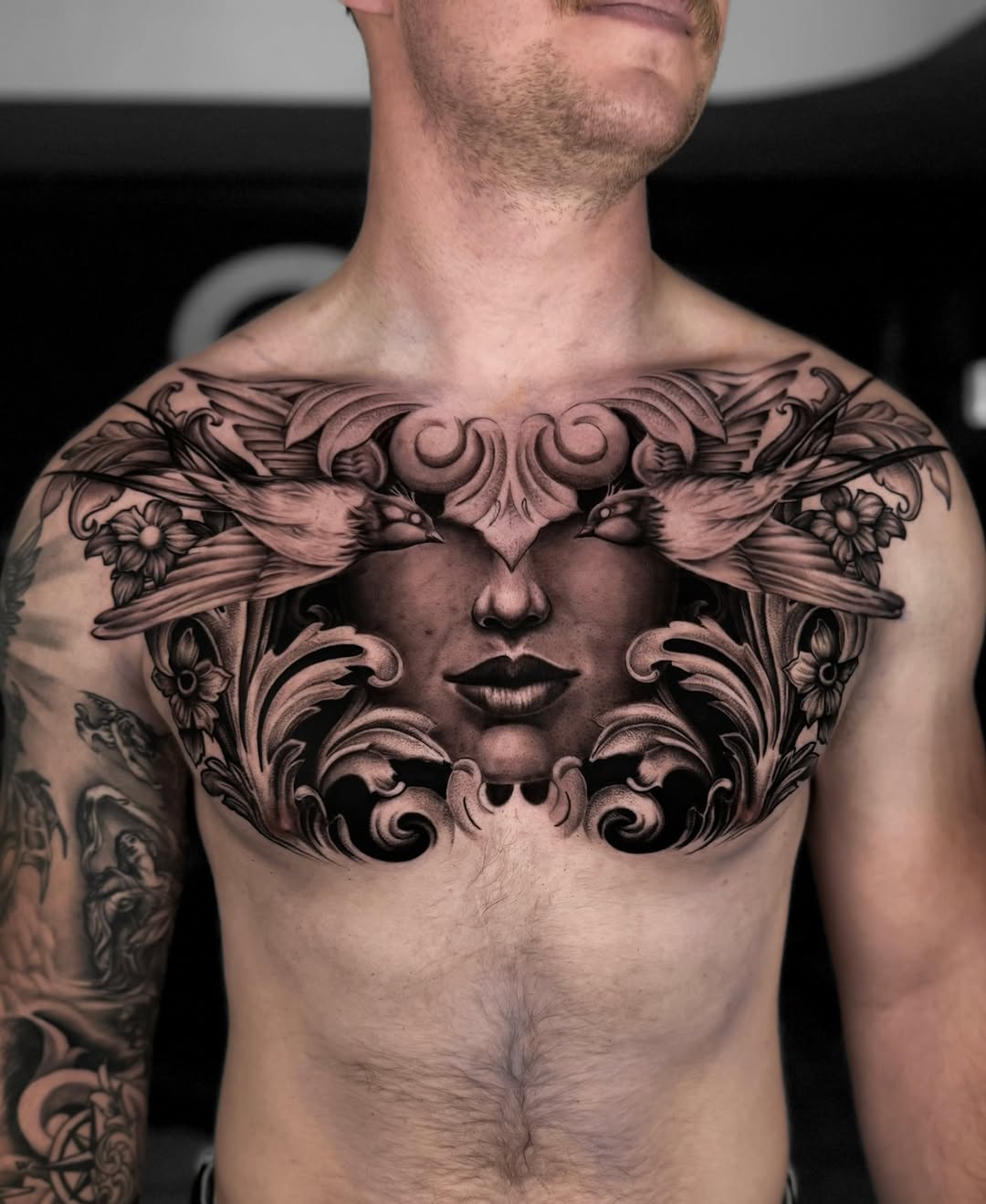 Tattoo by @dosantosink — realism, black_and_grey