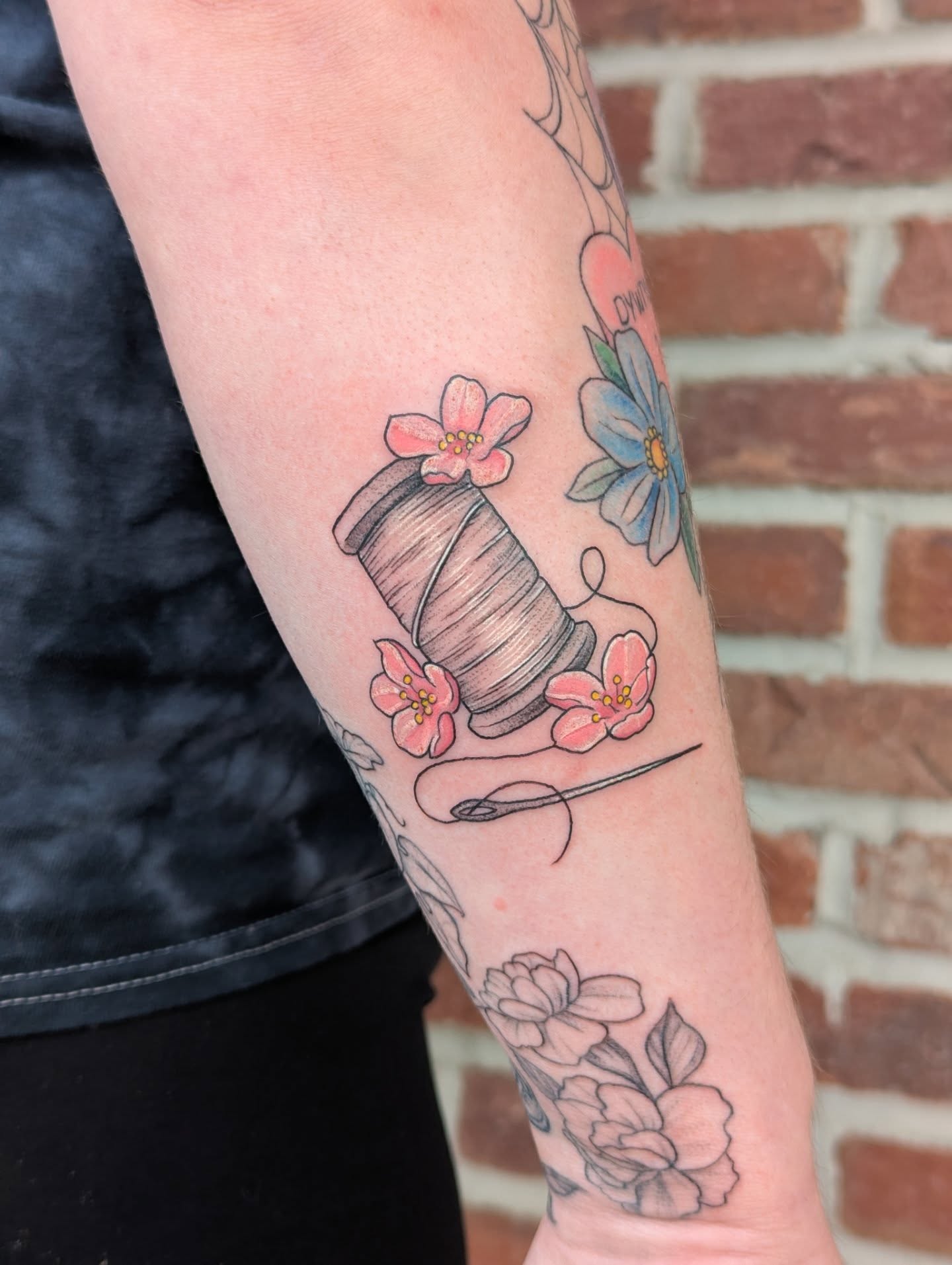 Tattoo by @colormemegantattoos โ dotwork, realism