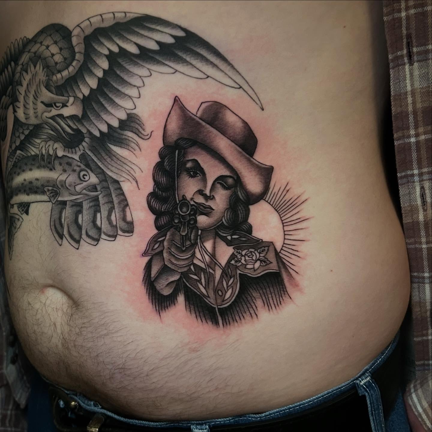 Tattoo by @artbypops — american_traditional, black_and_grey