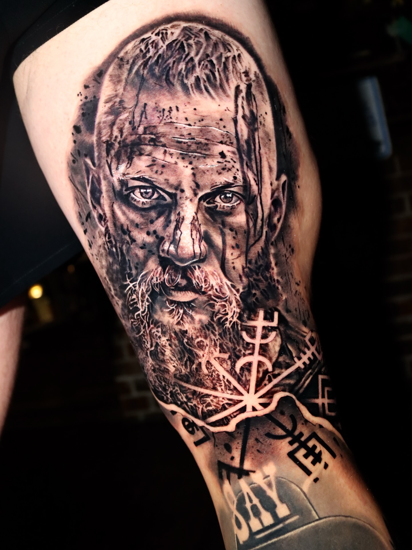 Tattoo by @gbarreratattoos — realism, dark_realism
