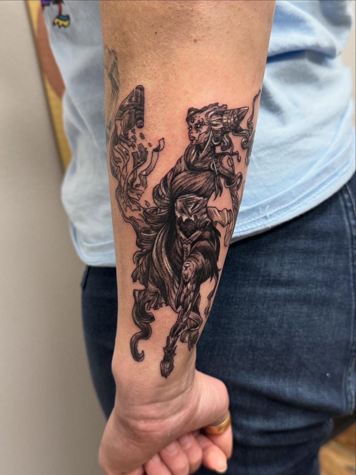 Tattoo by @ktea_and_tattoos — black_and_grey