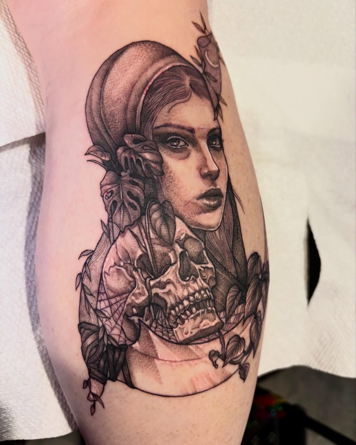 Tattoo by @tattoosbyemilyfalkowski — realism, dark_realism