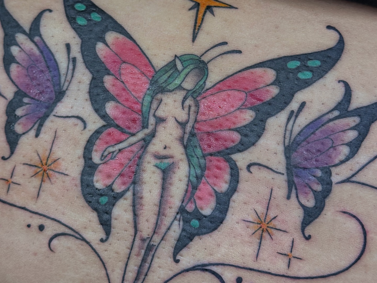 Tattoo by @caitycat.tattoos — new_school, watercolor