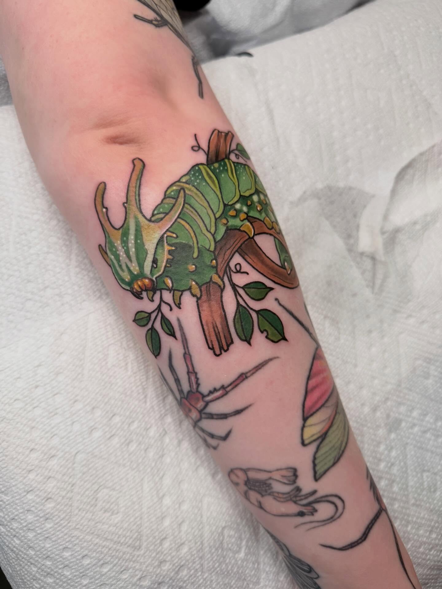 Forest creature dotwork tattoo on the forearm by 🦋ｊｅｓｓｉｃａ  f  o  x🦋, Nashville, Tennessee