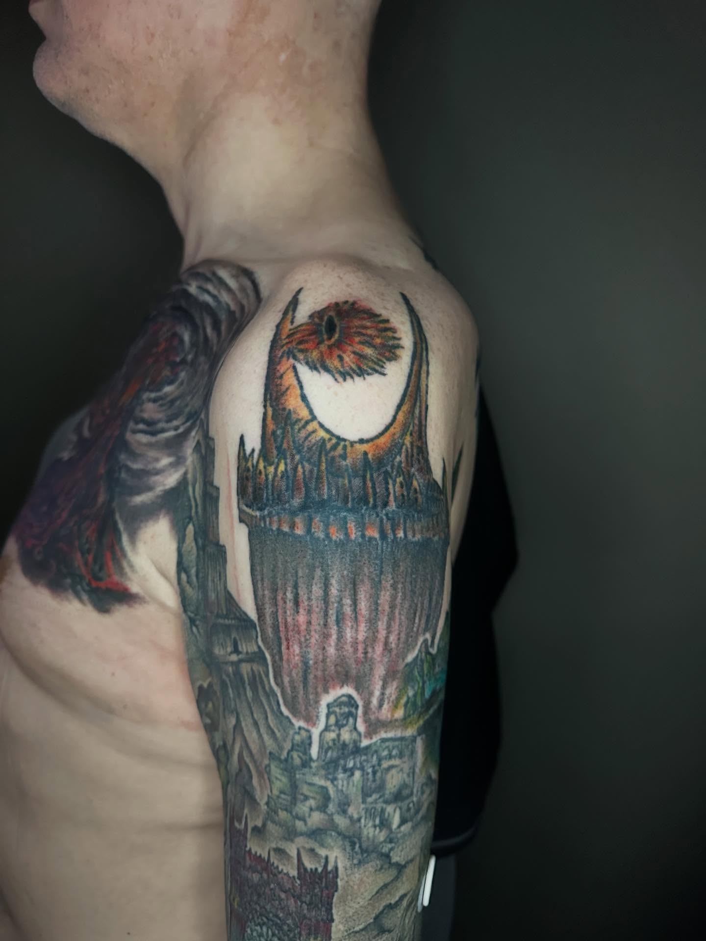 Tattoo by @ladyparaffin — realism, dotwork