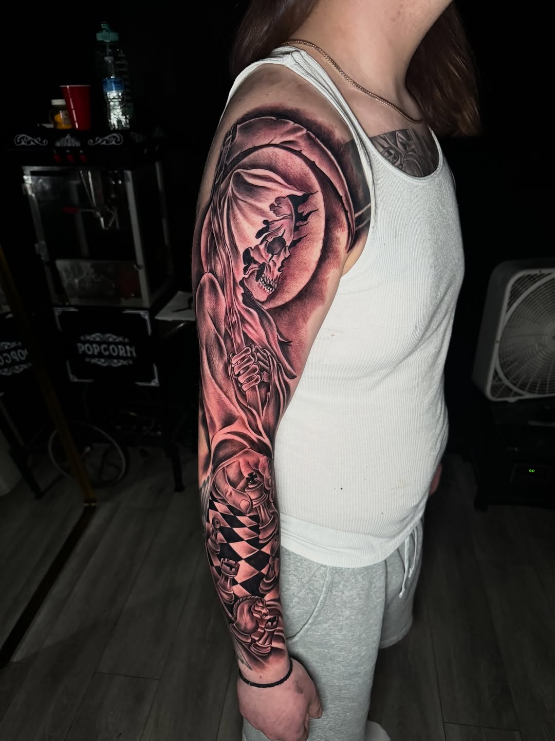 Tattoo by @zeusinktherapy_ — black_and_grey, realism