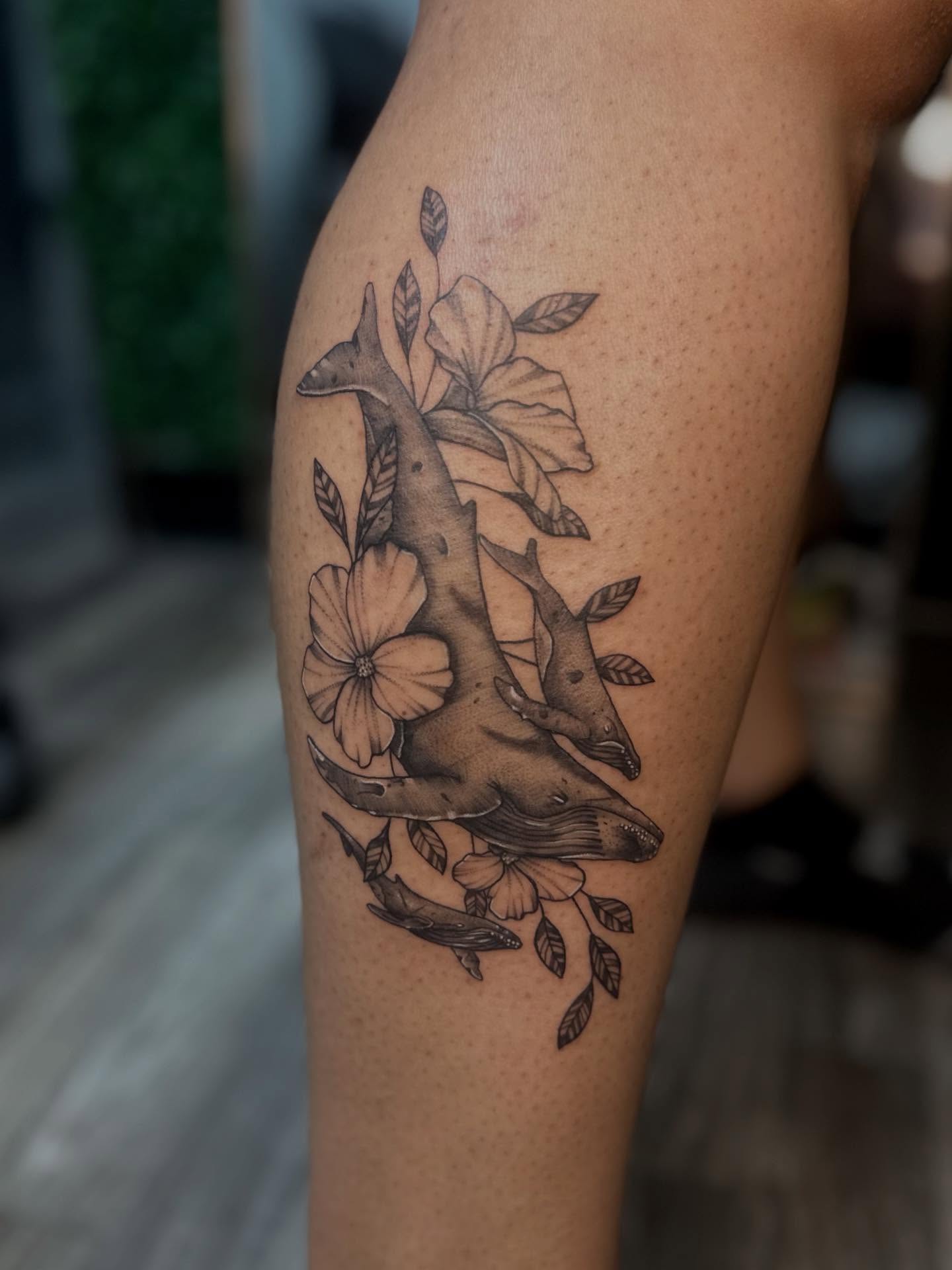 Tattoo by @livv_tattoos — black_and_grey