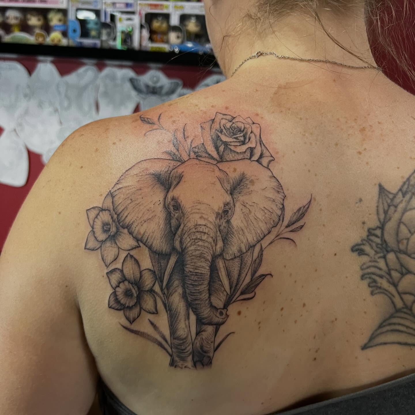 Tattoo by @darklunatattoos — realism, black_and_grey