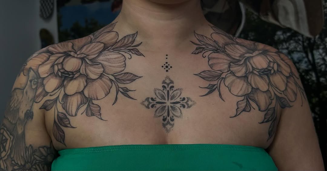 Tattoo by @madfrogs.tattooz β black_and_grey, dotwork