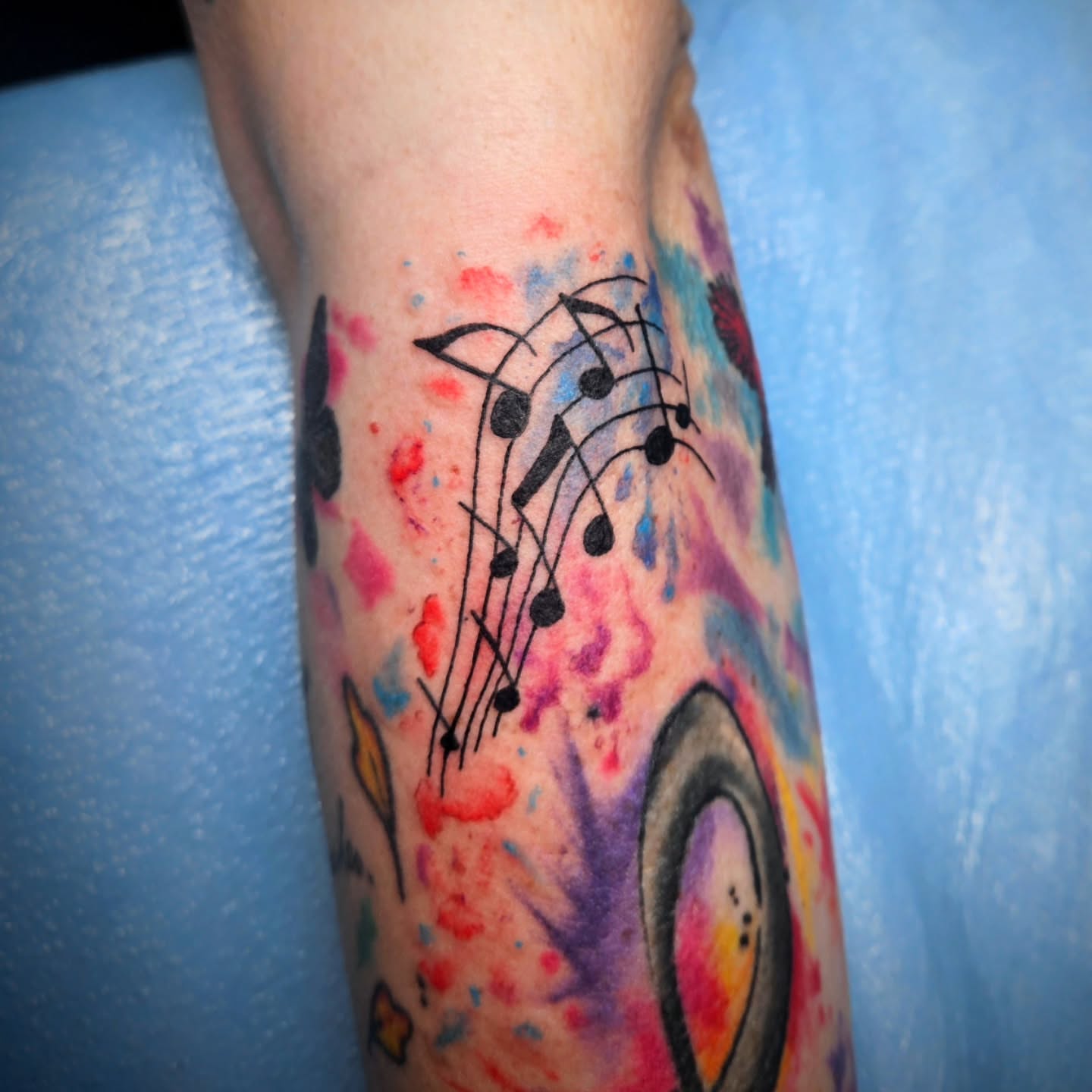 Tattoo by @tattoosbyalmond โ watercolor