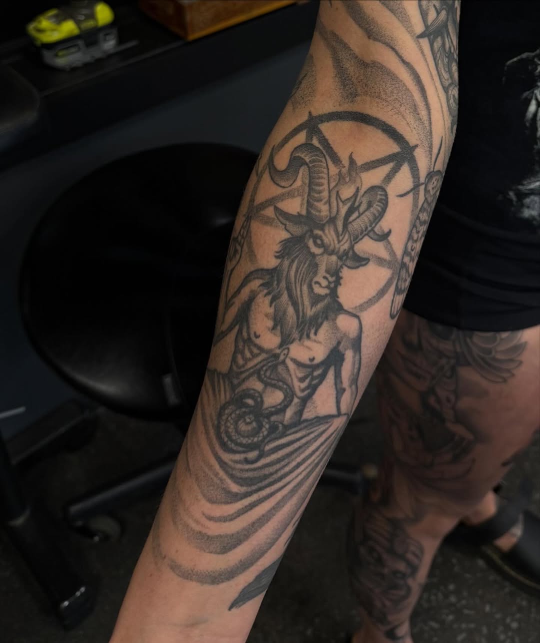 Tattoo by @willcampbellart — black_and_grey, dark_realism