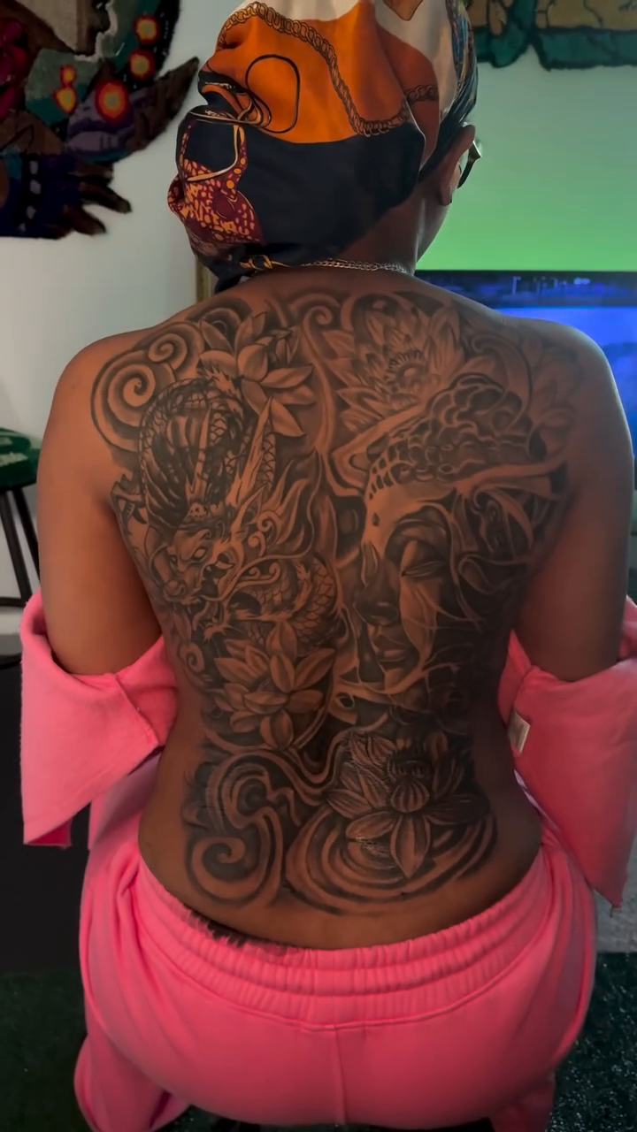 Tattoo by @grandeur_creations — japanese_irezumi, black_and_grey