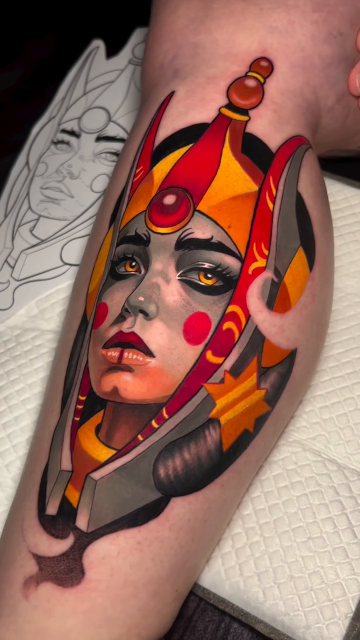 Tattoo by @teamrockettattoo — realism, neo_traditional