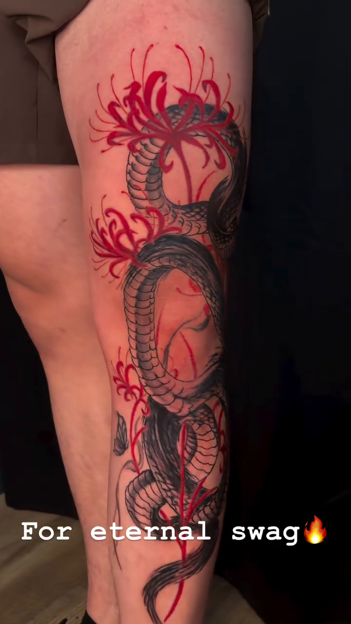 Tattoo by @inkedbyhades — japanese_irezumi, black_and_grey