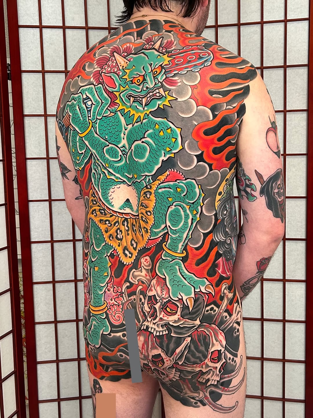 Tattoo by @adammirart — japanese_irezumi, black_and_grey