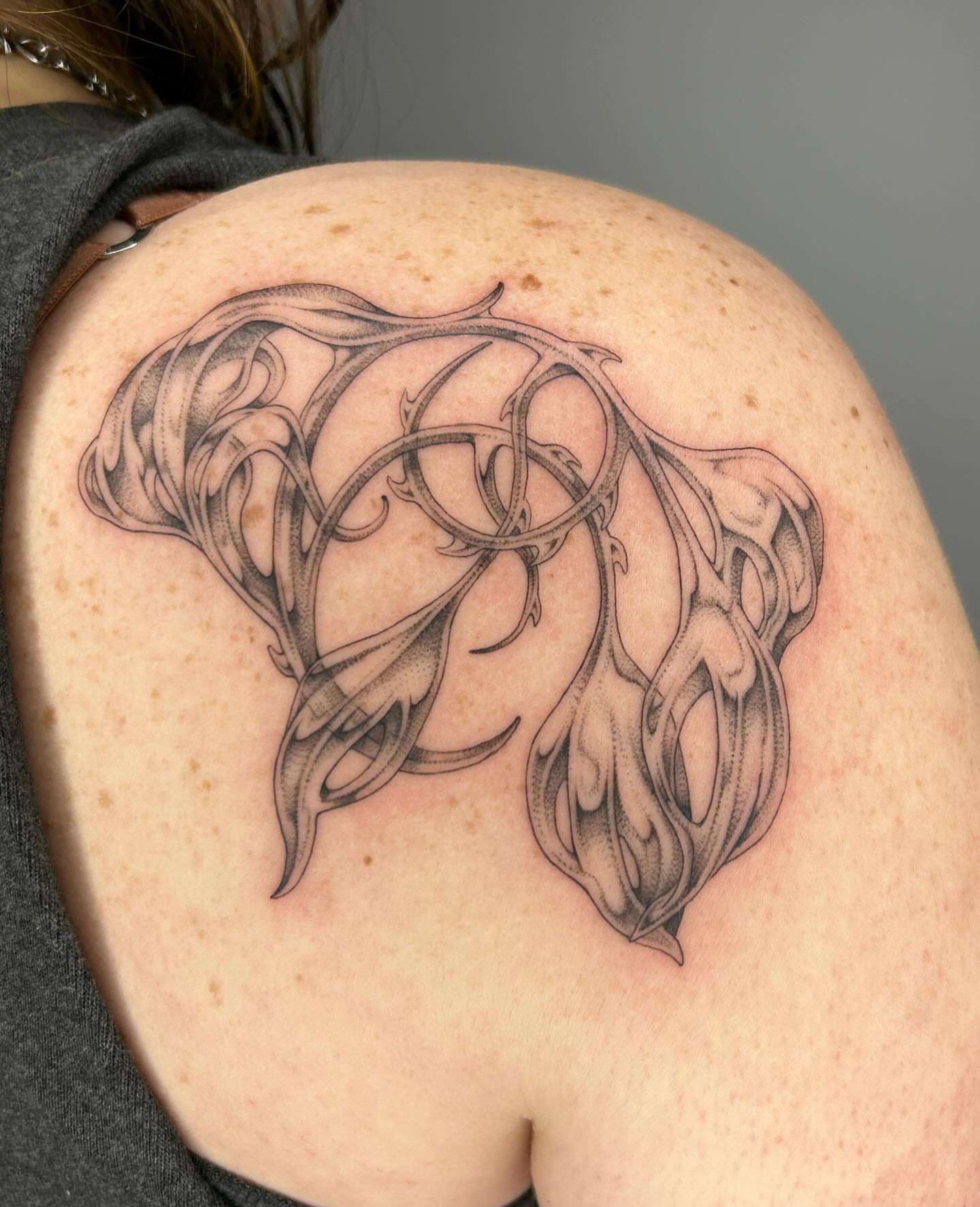 Tattoo by @late_bloom3r — black_and_grey, ornamental