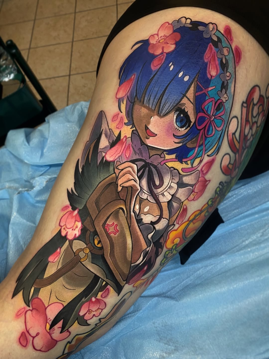 Tattoo by @karaxklenk — anime, new_school