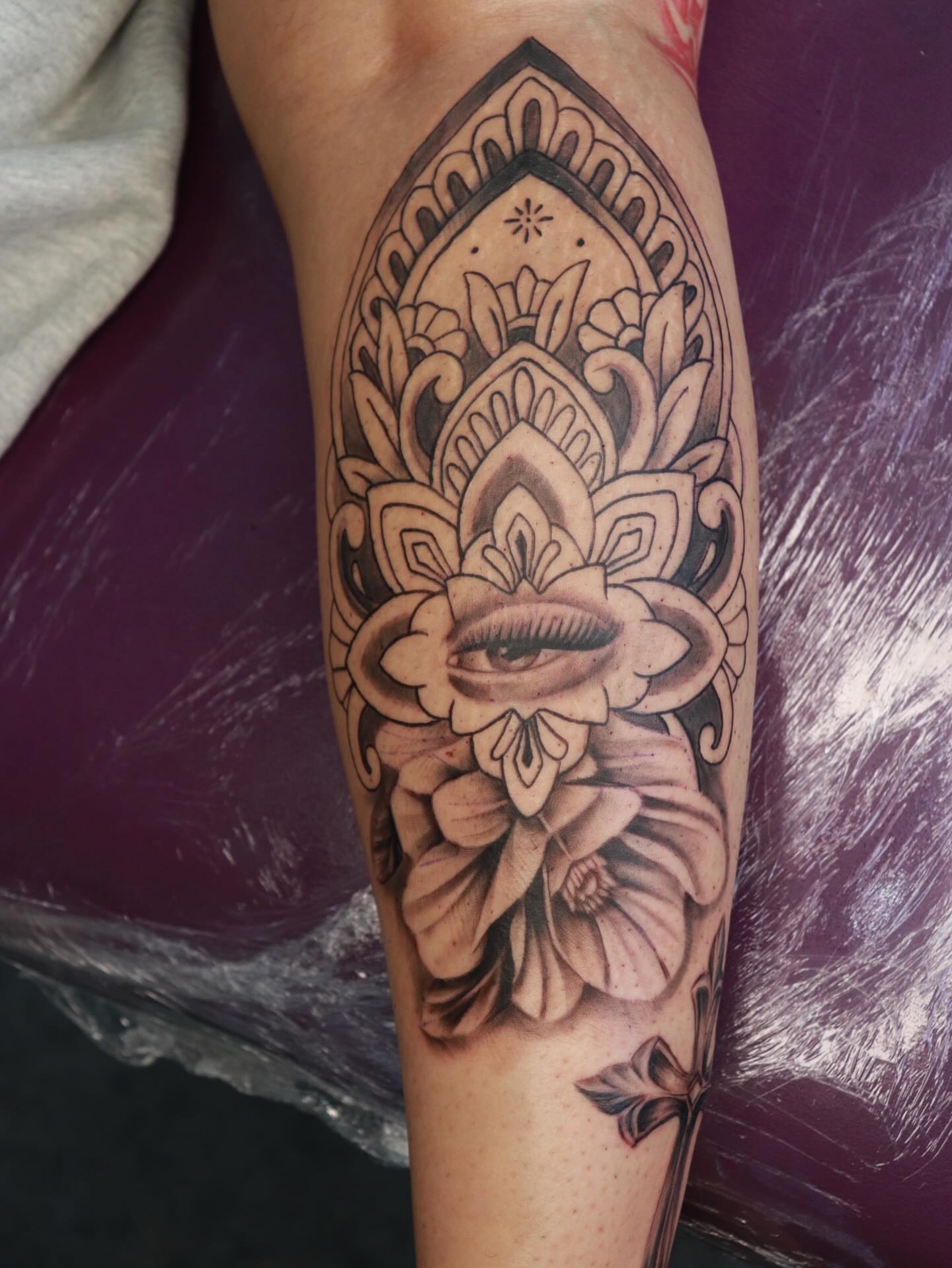 Tattoo by @dannyboy_tattz — black_and_grey, ornamental