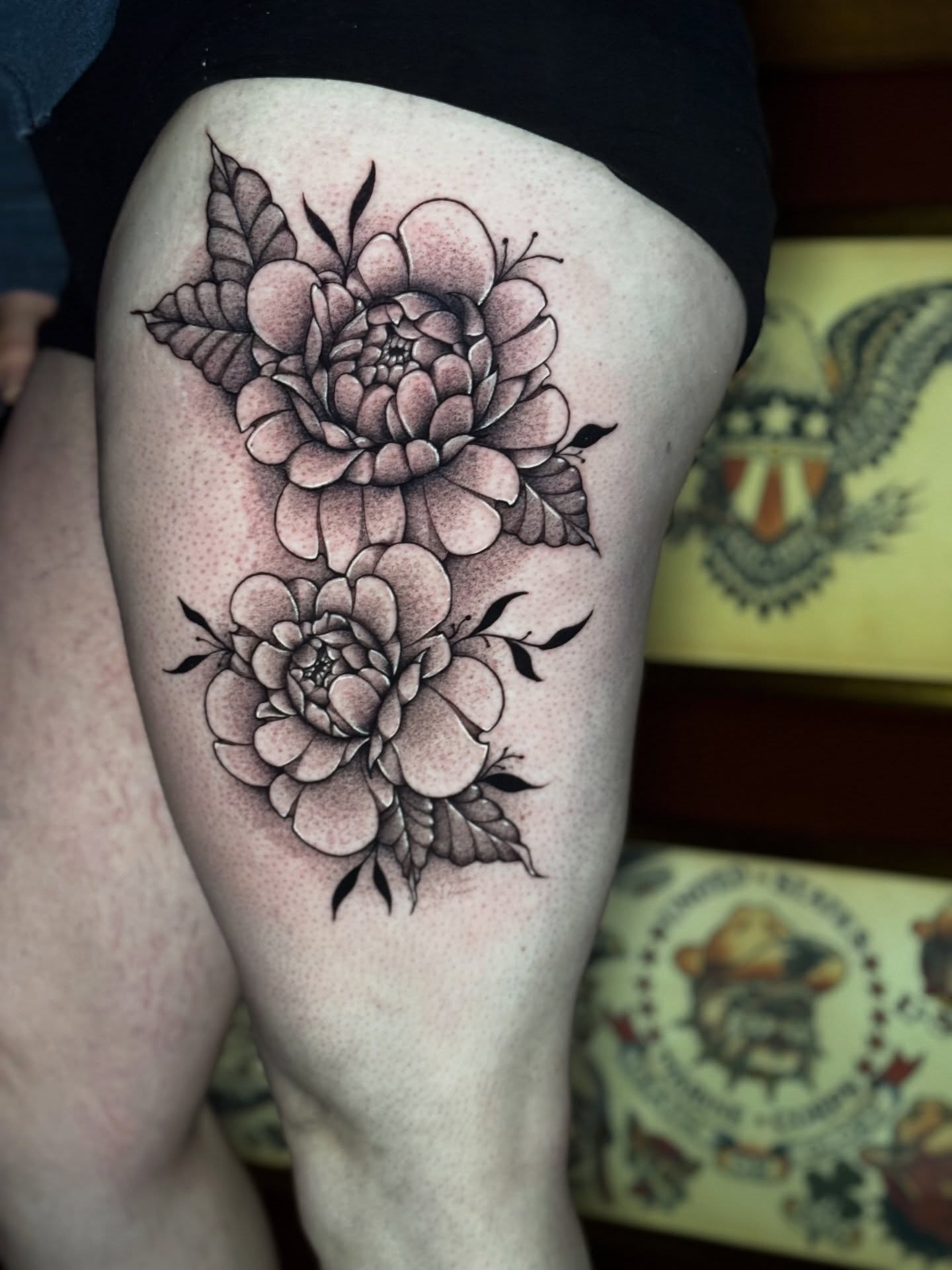 Tattoo by @justinmctattoos β dotwork, black_and_grey