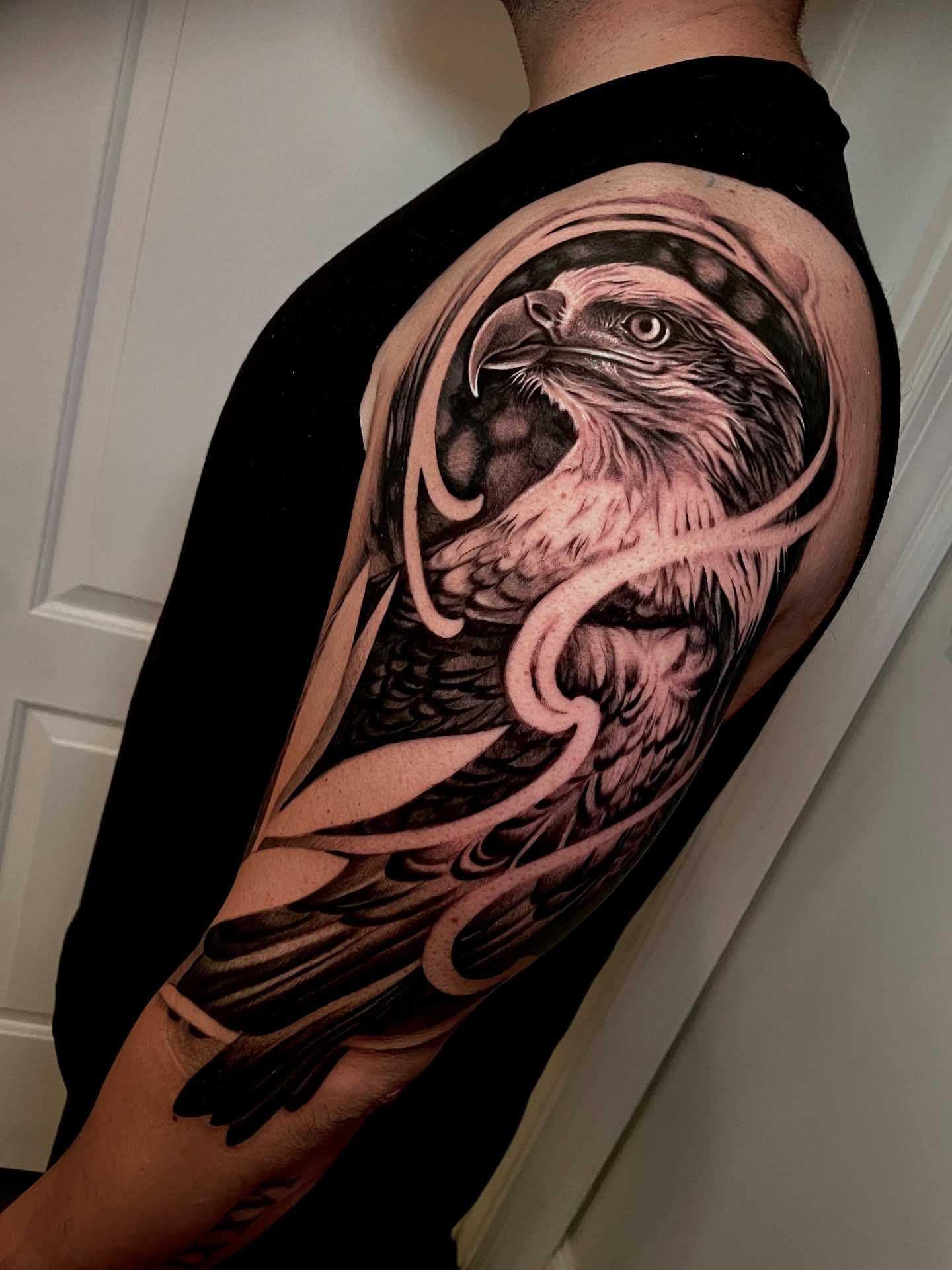 Tattoo by @ladysky_tattoo — black_and_grey, realism