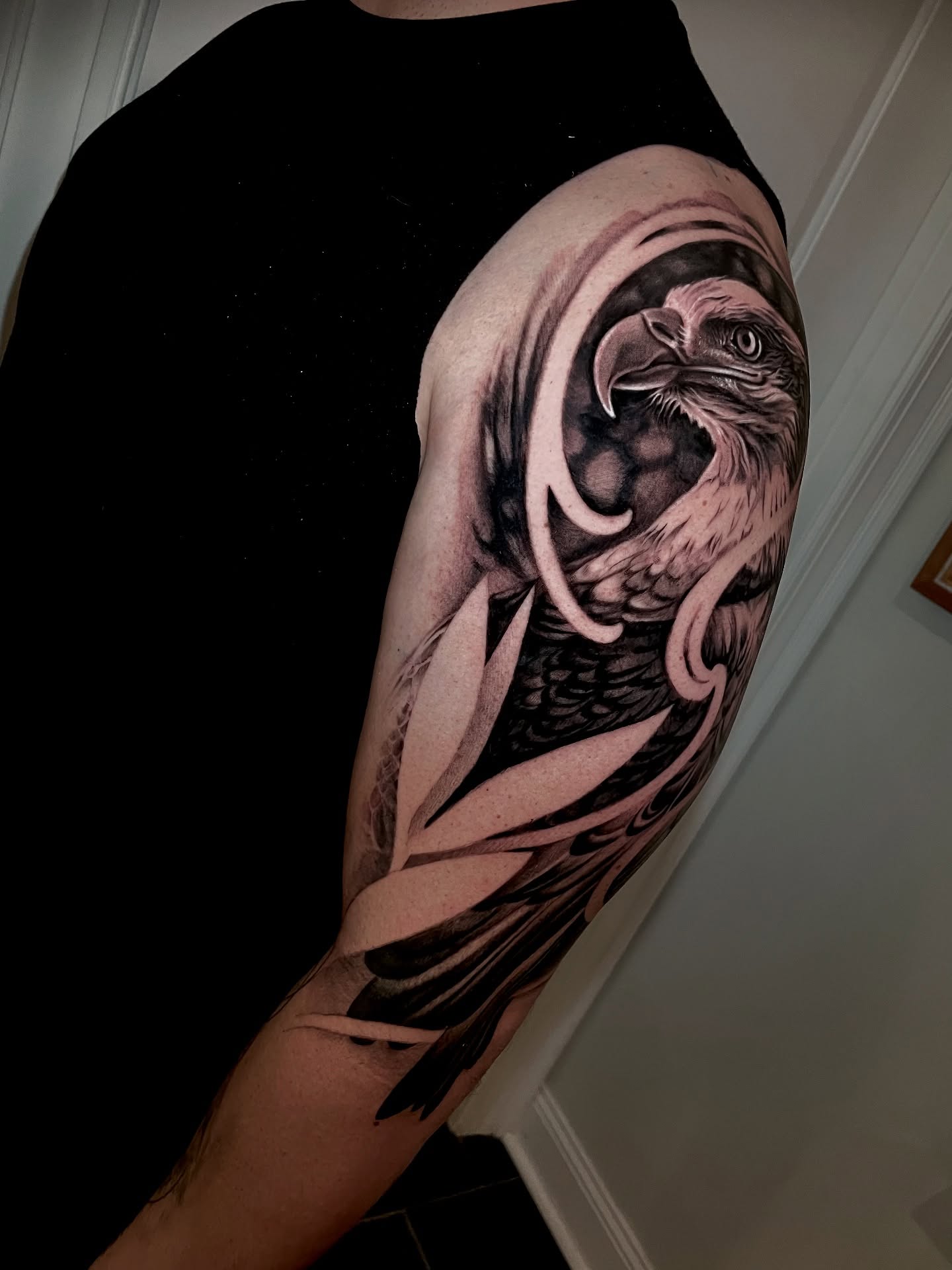 Tattoo by @ladysky_tattoo — realism, black_and_grey