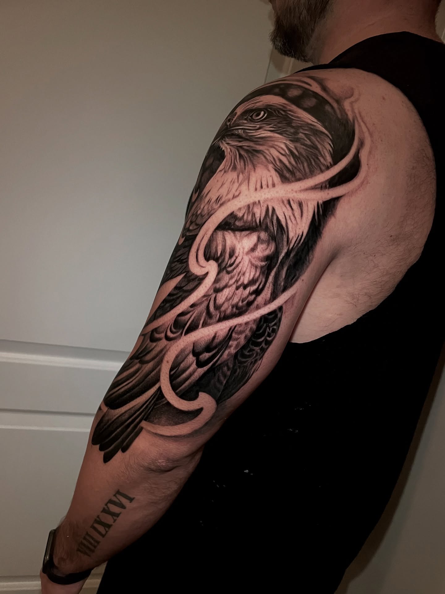Tattoo by @ladysky_tattoo — black_and_grey, realism