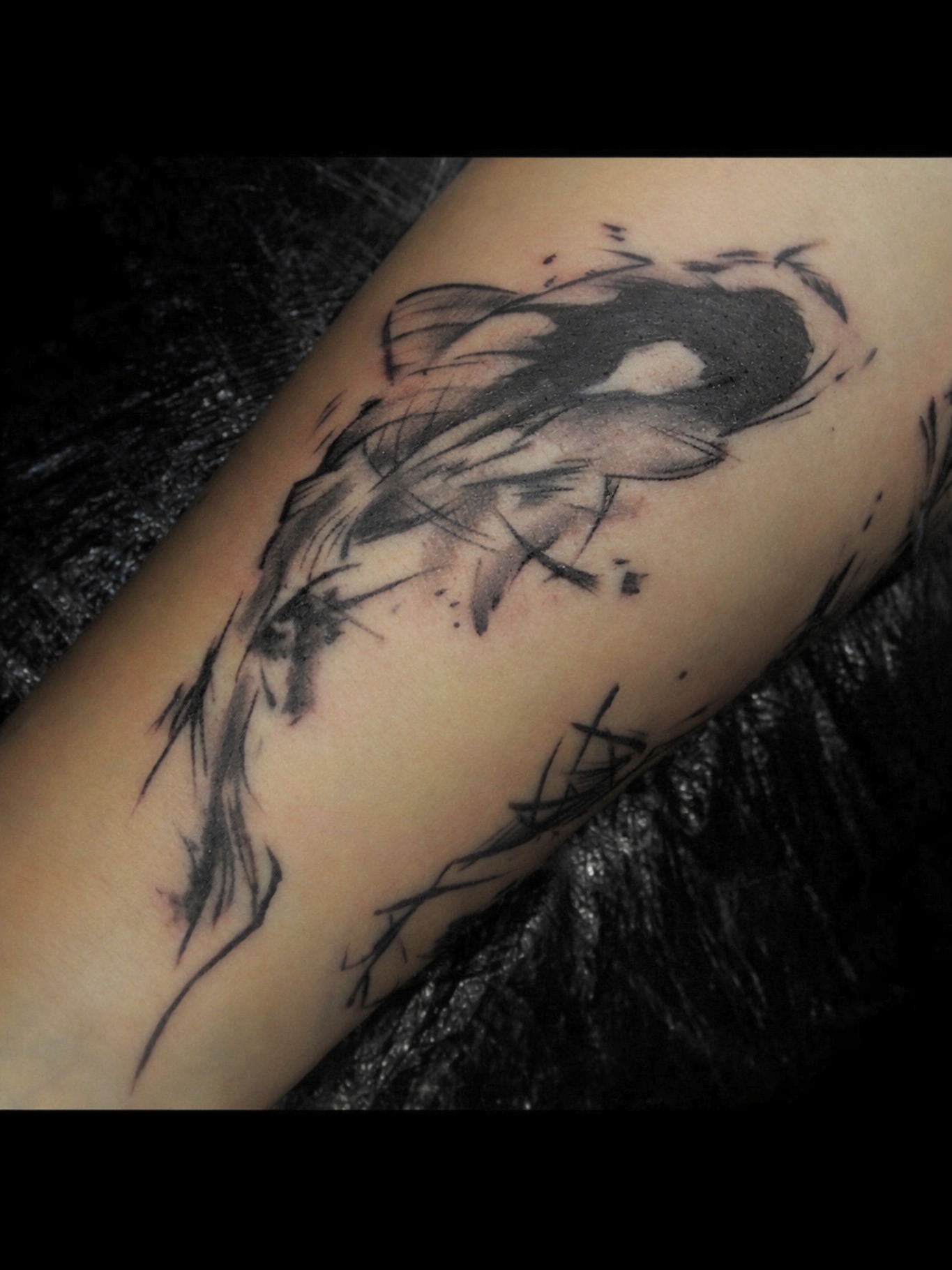 Tattoo by @tattoofuranina — black_and_grey