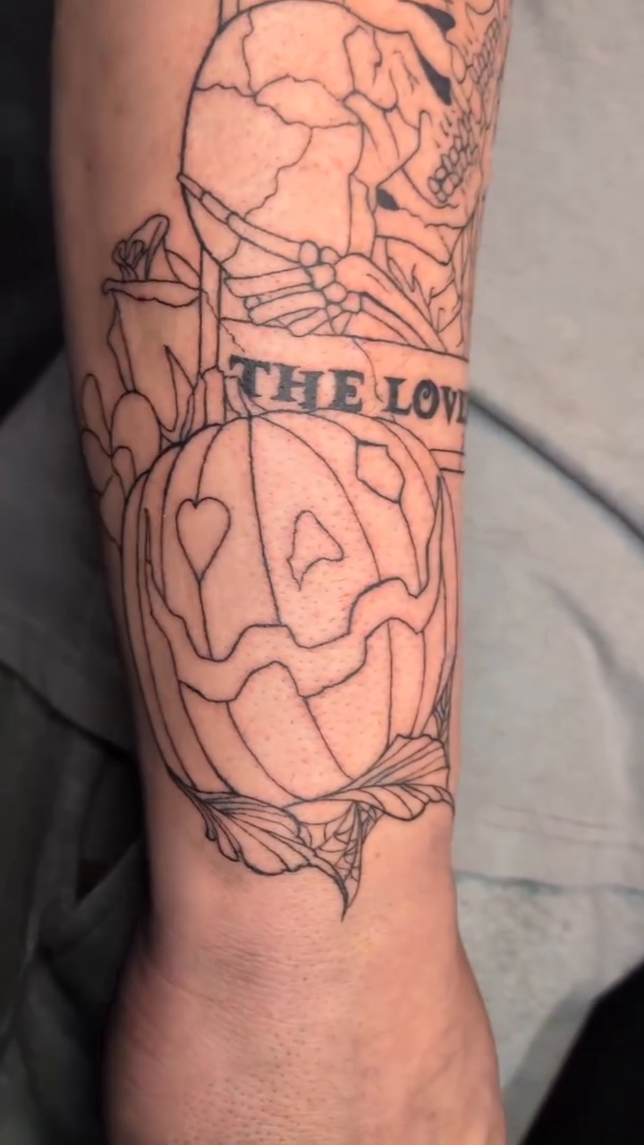 Tattoo by @little_goad_arts โ dark_realism, trash_polka