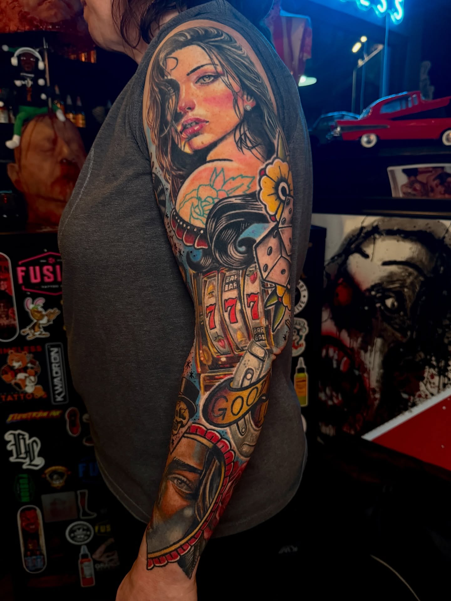 Tattoo by @scottyptattoos — american_traditional, illustrative
