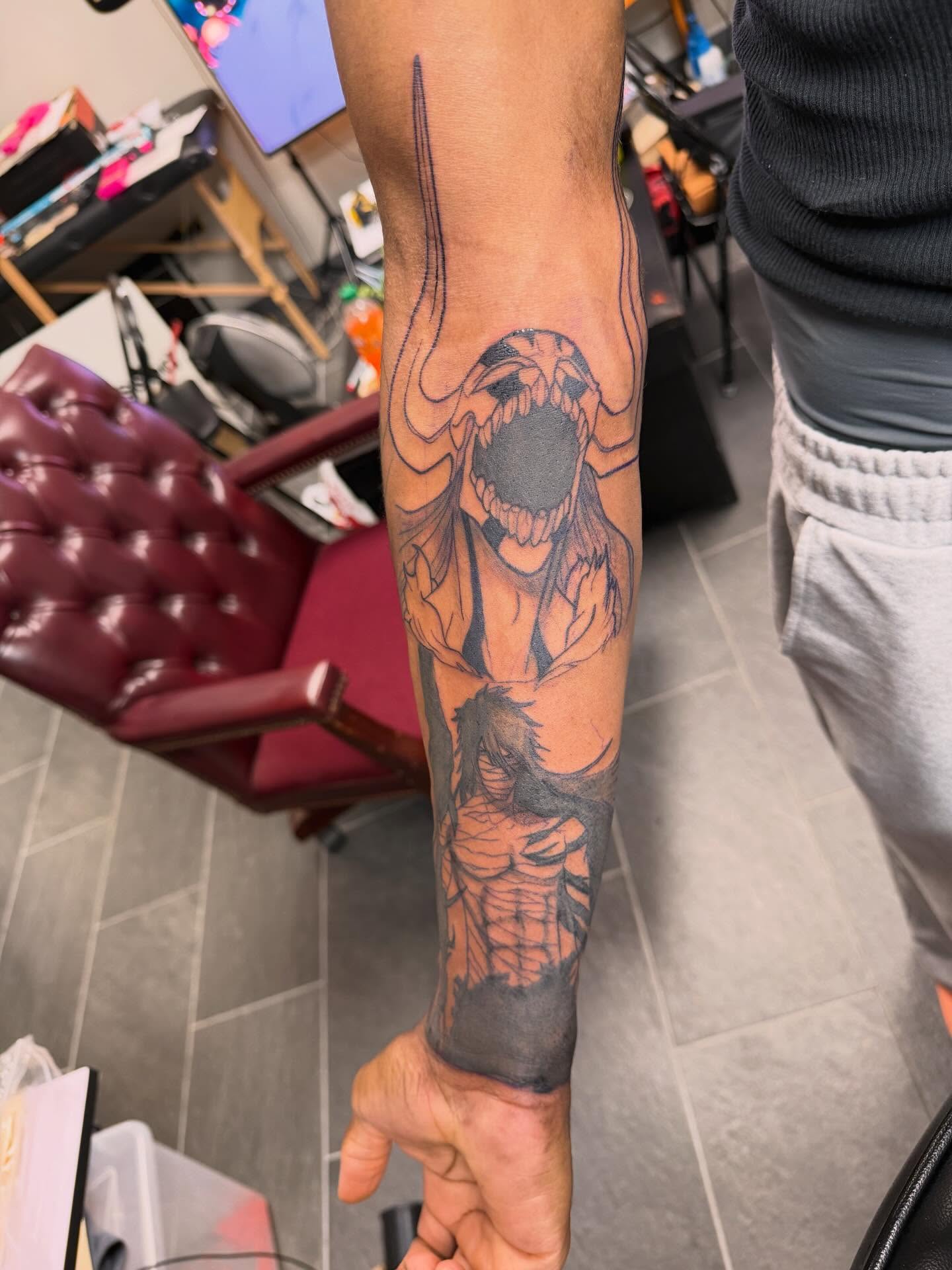 Tattoo by @inkatsuki_tattoos — black_and_grey