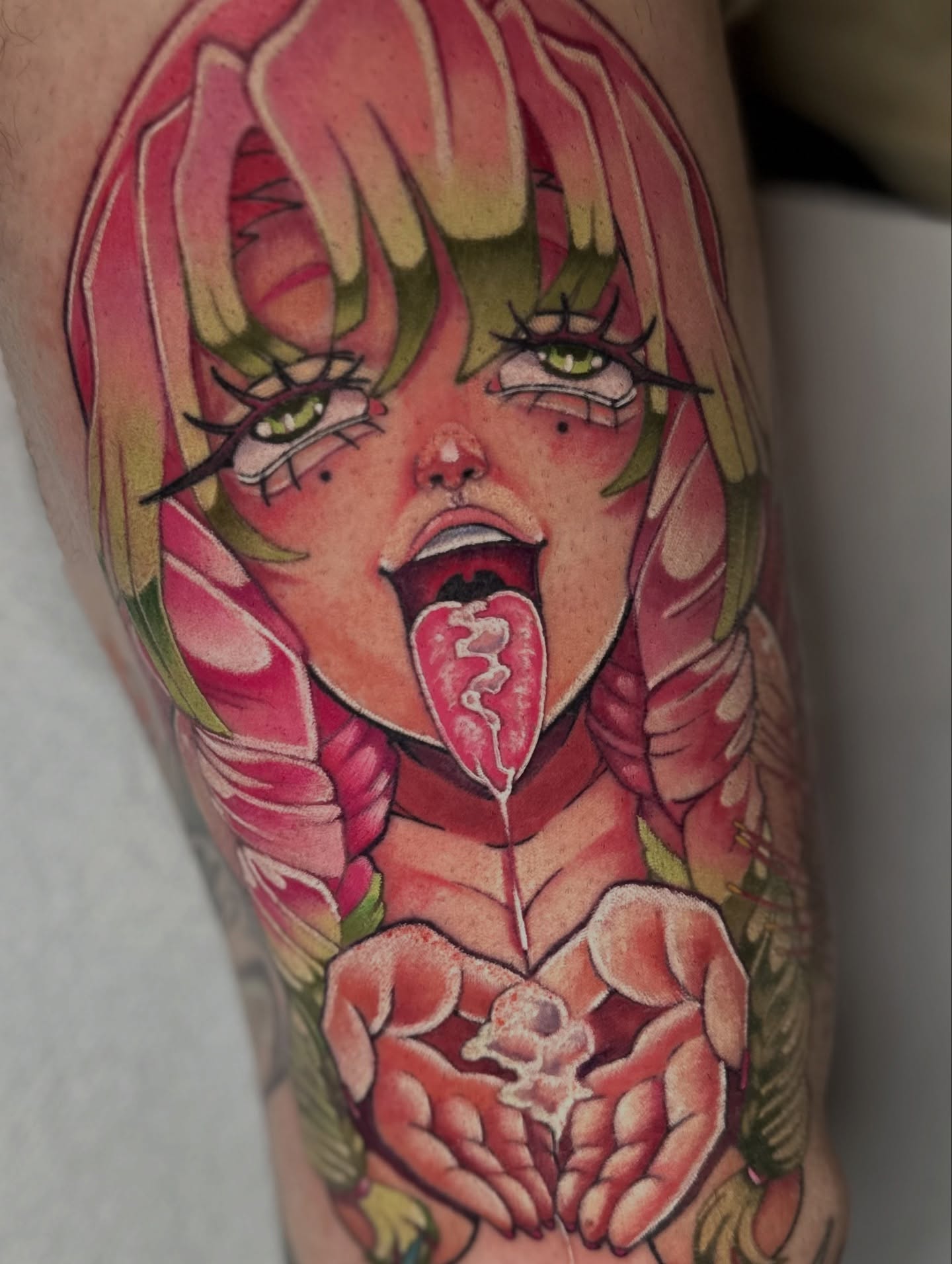Tattoo by @fakkubunny — anime, realism