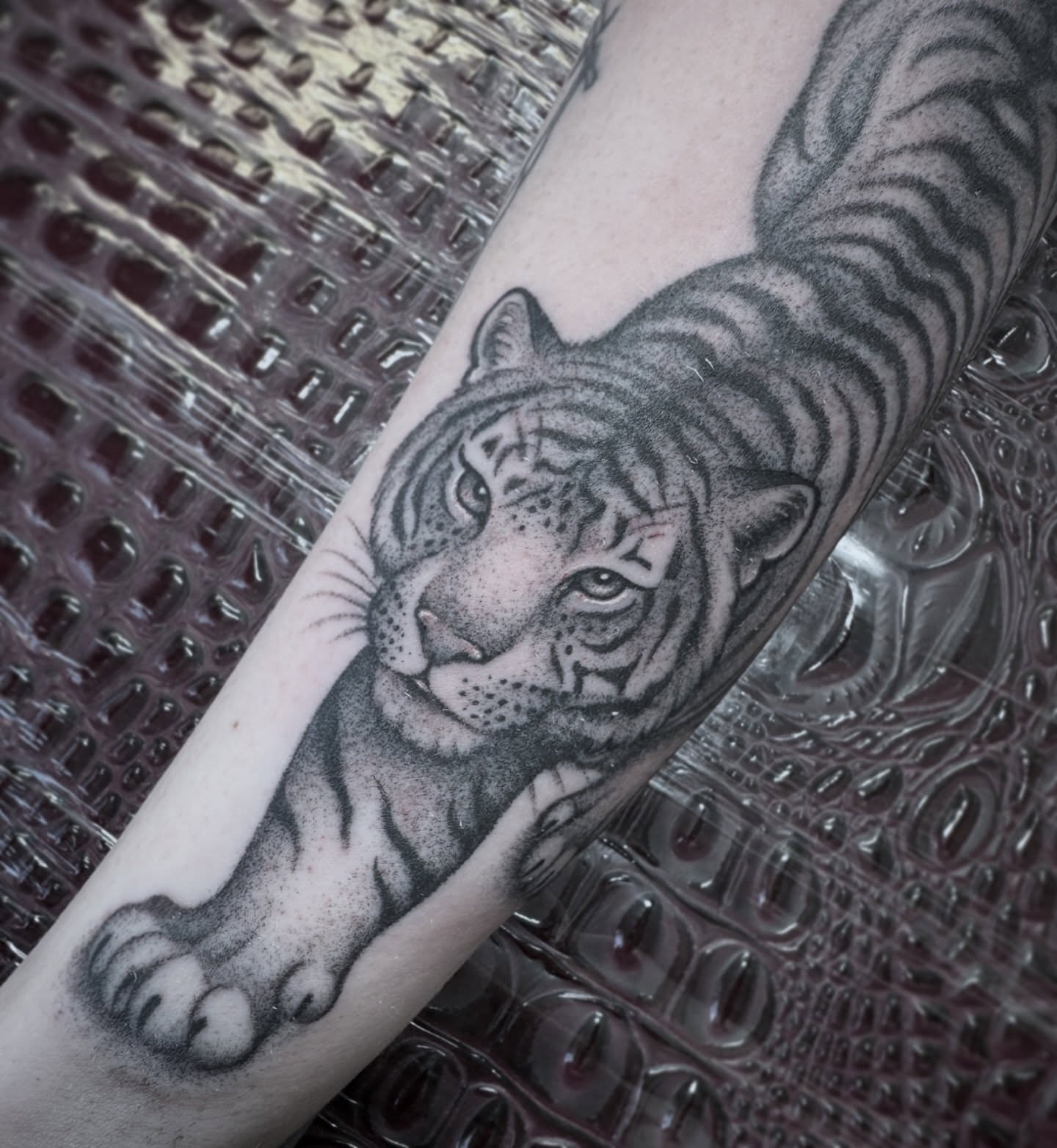 Tattoo by @averagewillie — black_and_grey