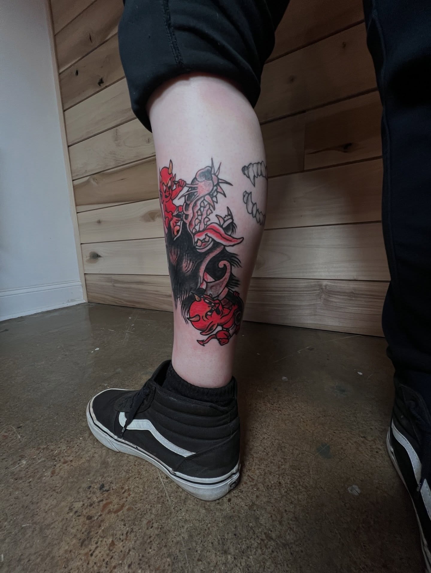 Koi fish japanese irezumi tattoo on the calf by ★𝐑𝐮𝐞★