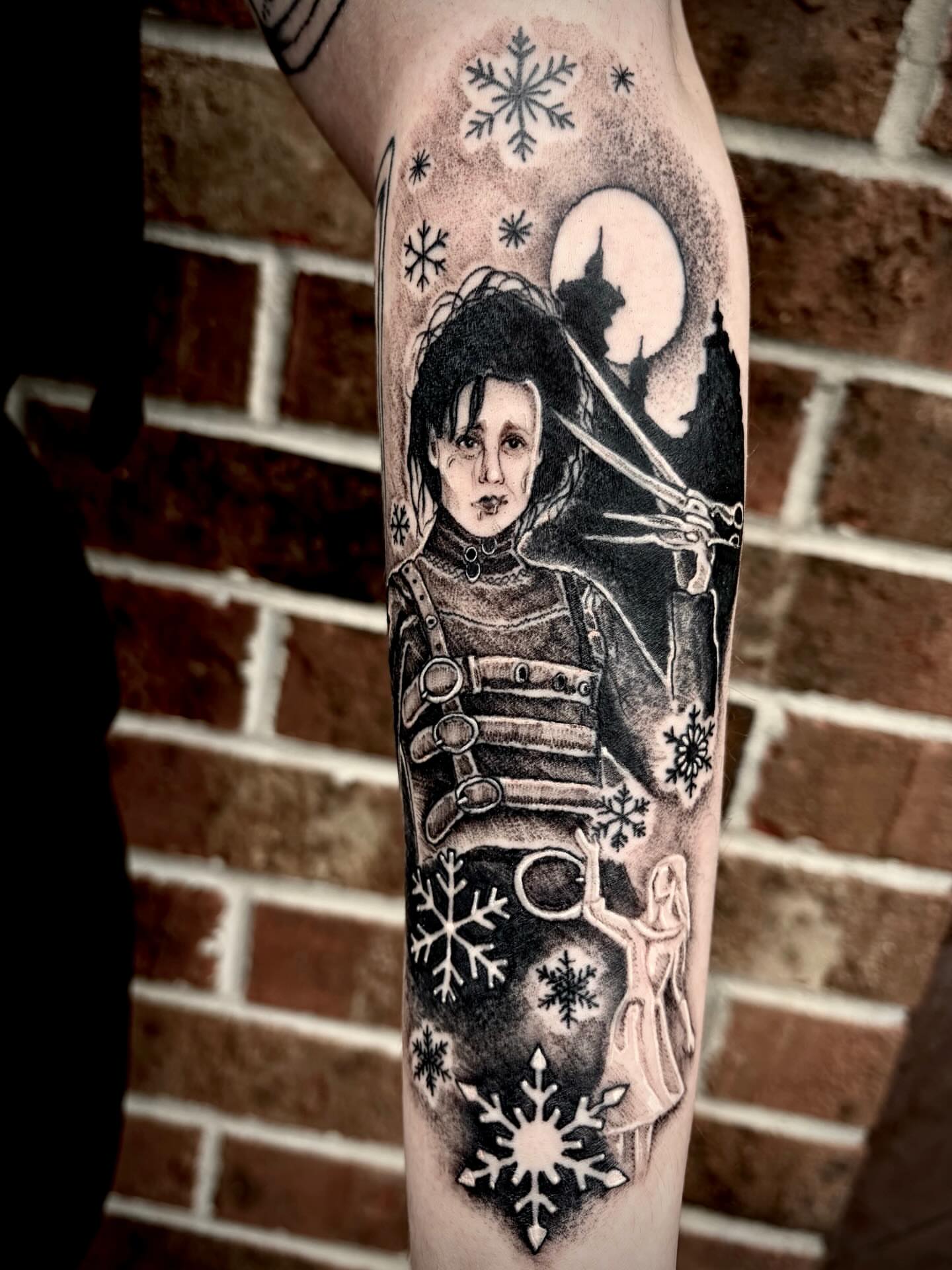 Tattoo by @emilyftattoos — black_and_grey, realism