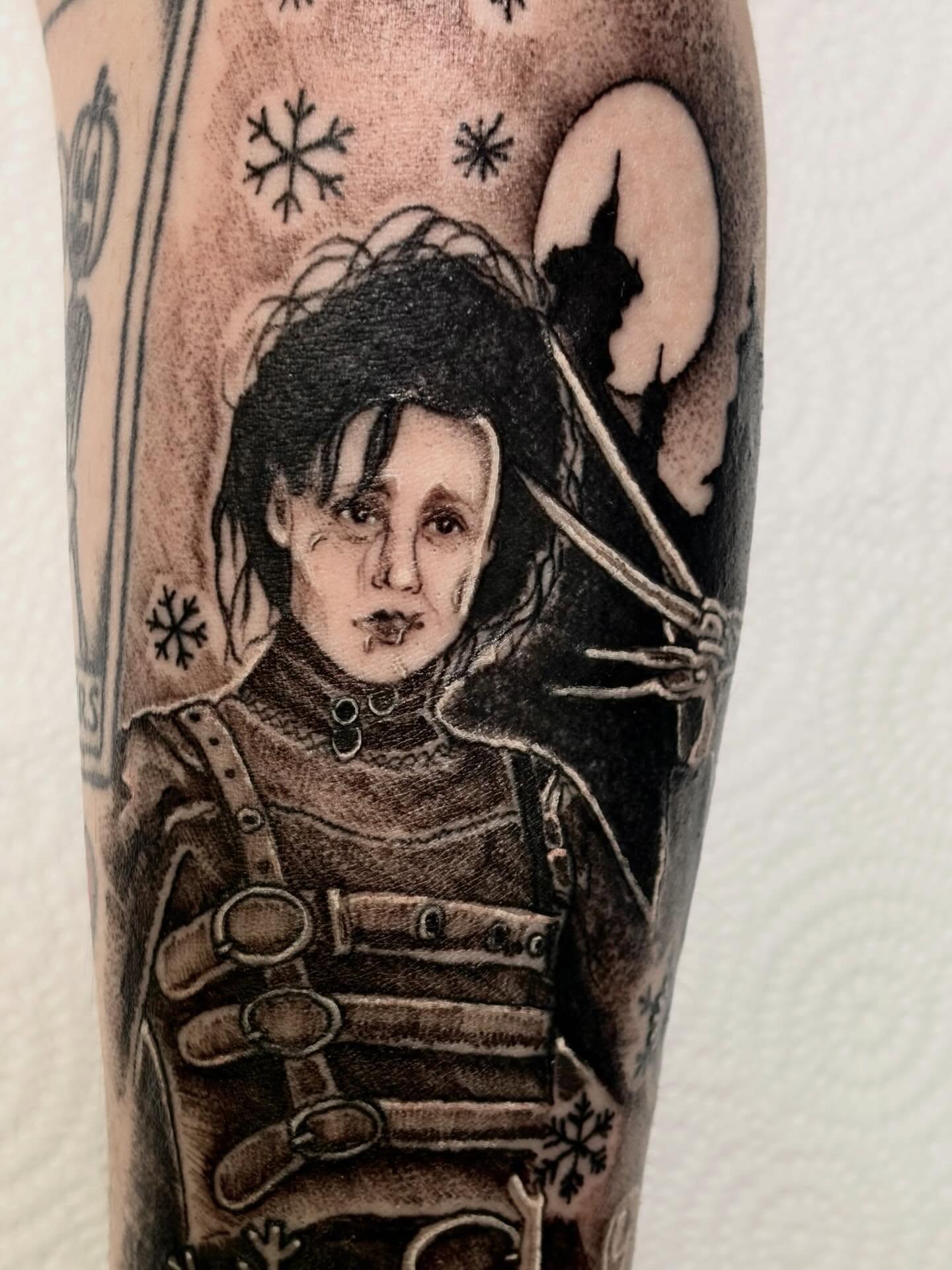 Tattoo by @emilyftattoos — black_and_grey, realism