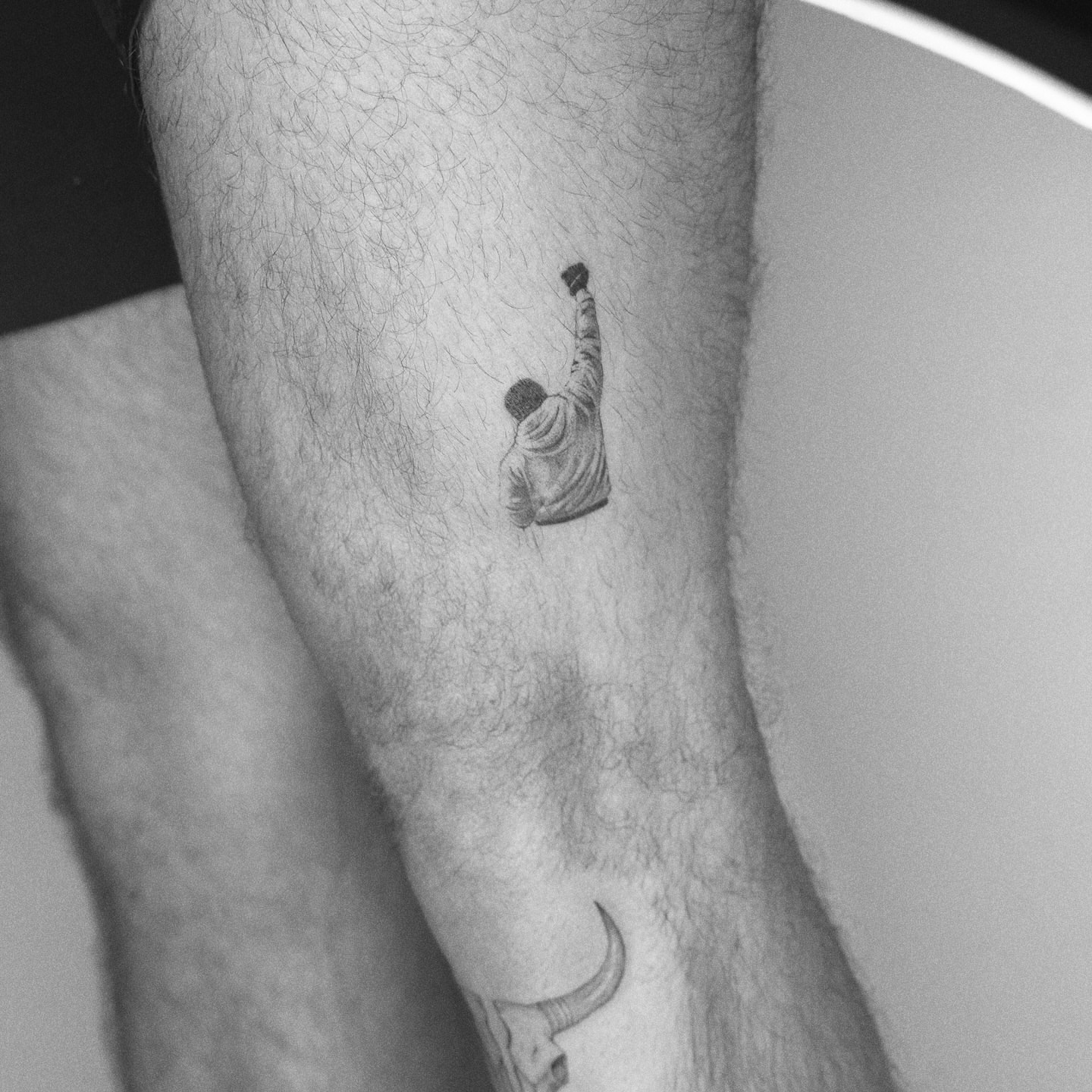 Climber realism tattoo on the forearm by Marisa Martello, Nashville, Tennessee