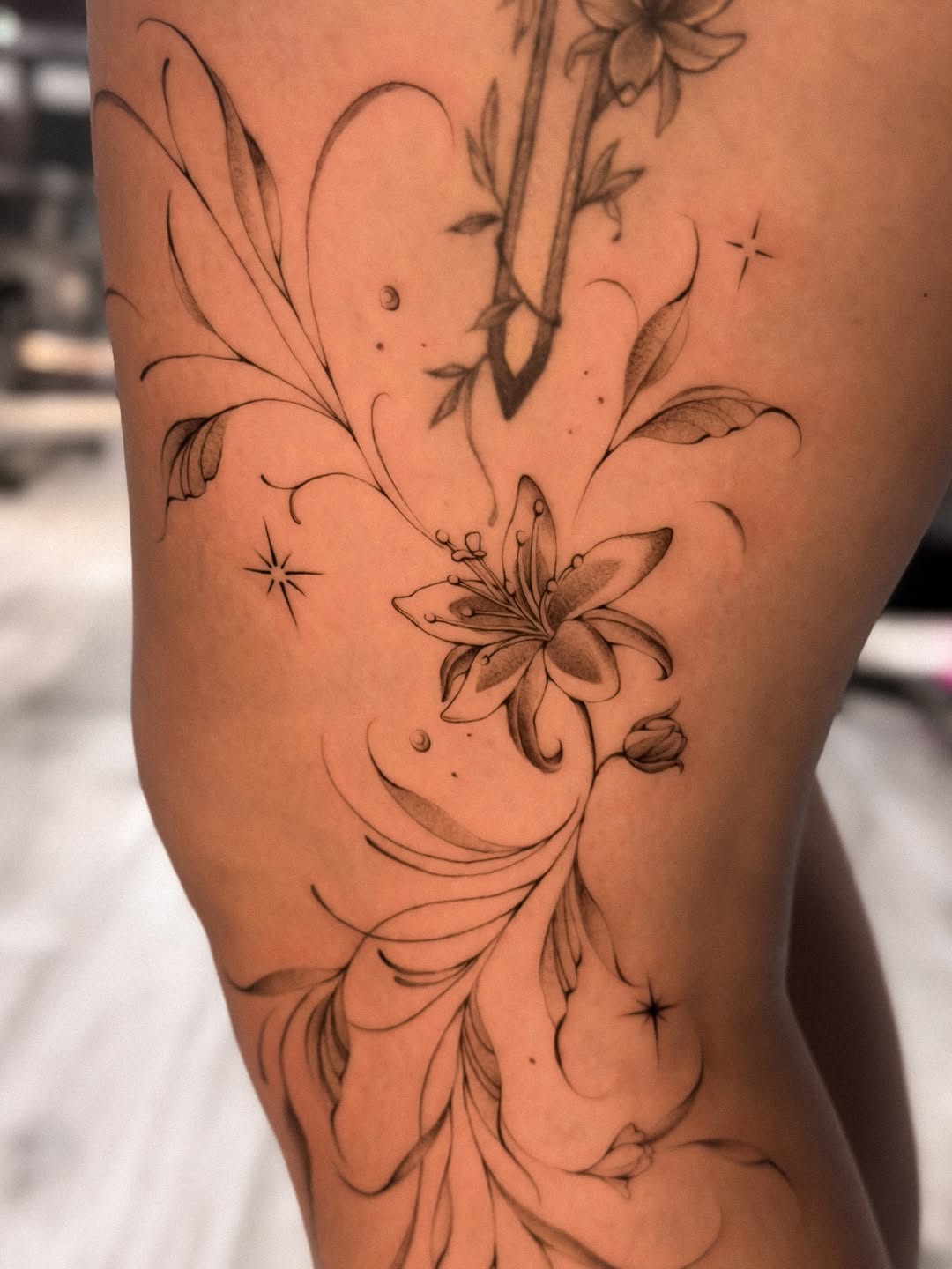 Tattoo by @night_inkaholik β fine_line, black_and_grey
