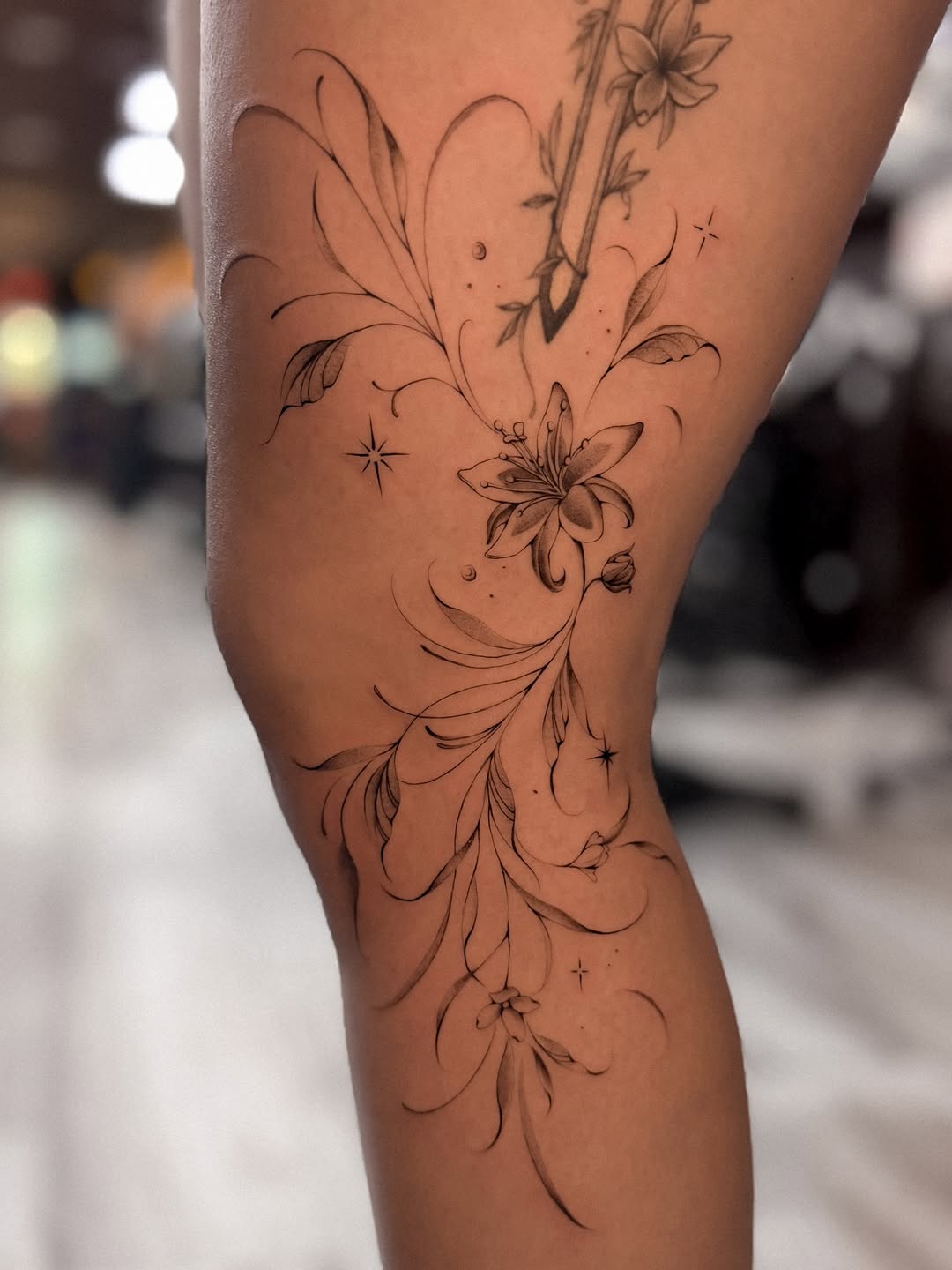 Tattoo by @night_inkaholik β fine_line, black_and_grey