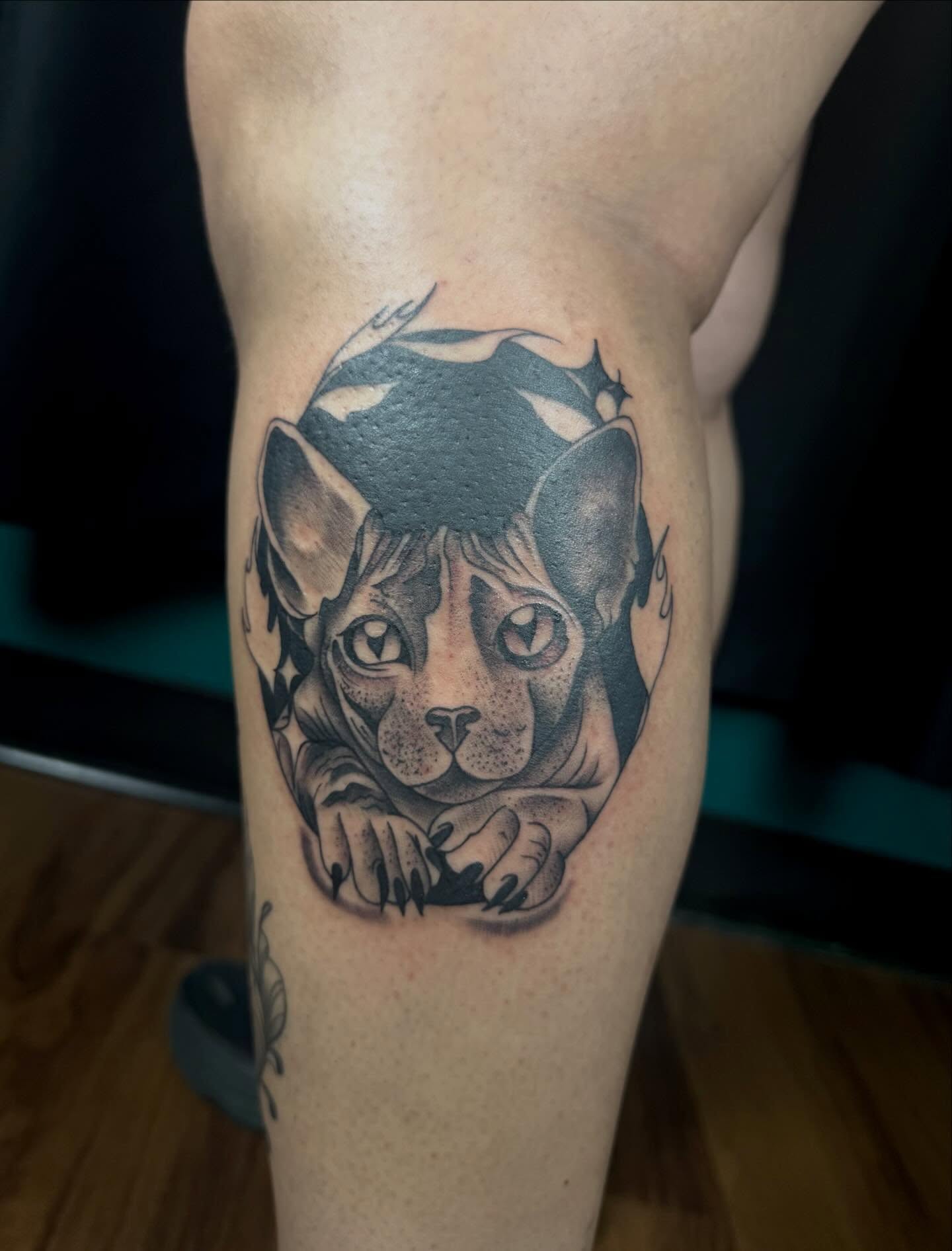 Tattoo by @kaliirisart — dotwork, realism