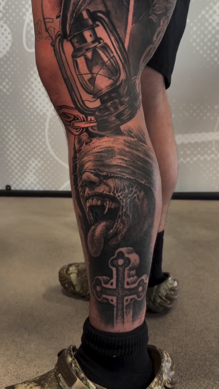 Tattoo by @absolute_culturemx — dark_realism, black_and_grey