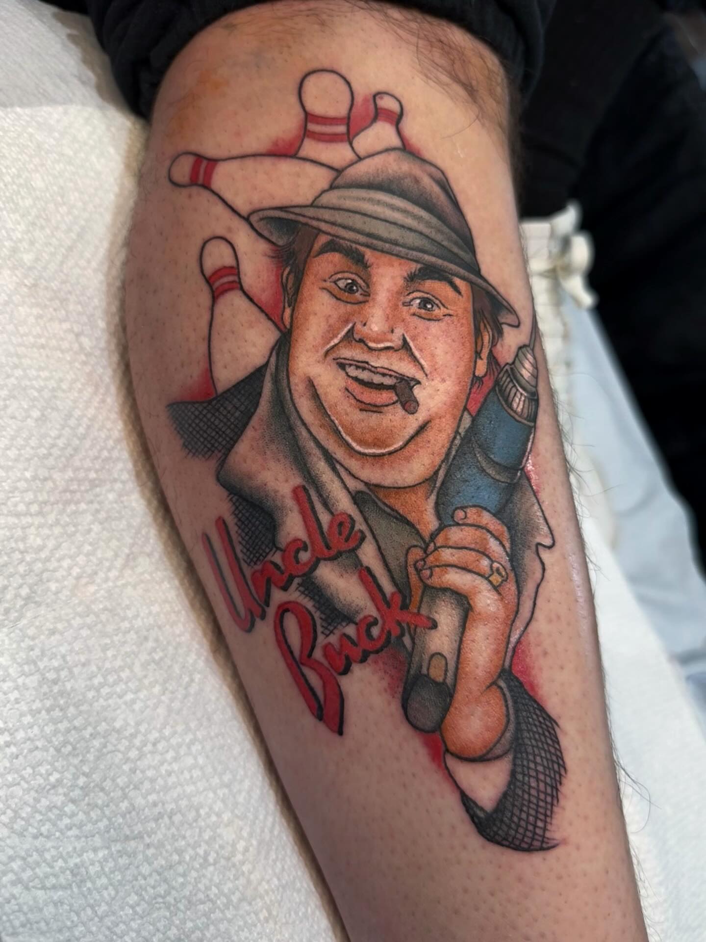 Uncle Buck American traditional tattoo on the forearm by Mikaila Rose Krauss