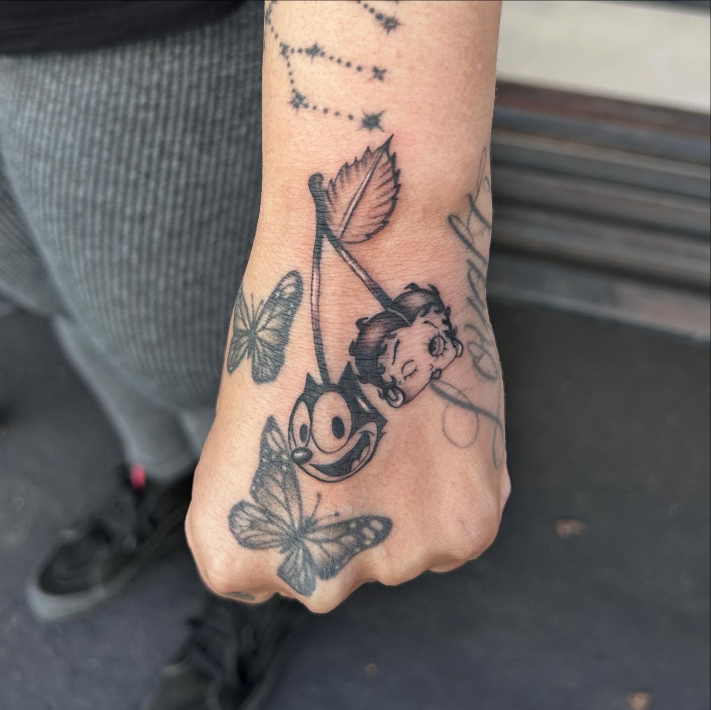 Tattoo by @birdytattoos_ — black_and_grey
