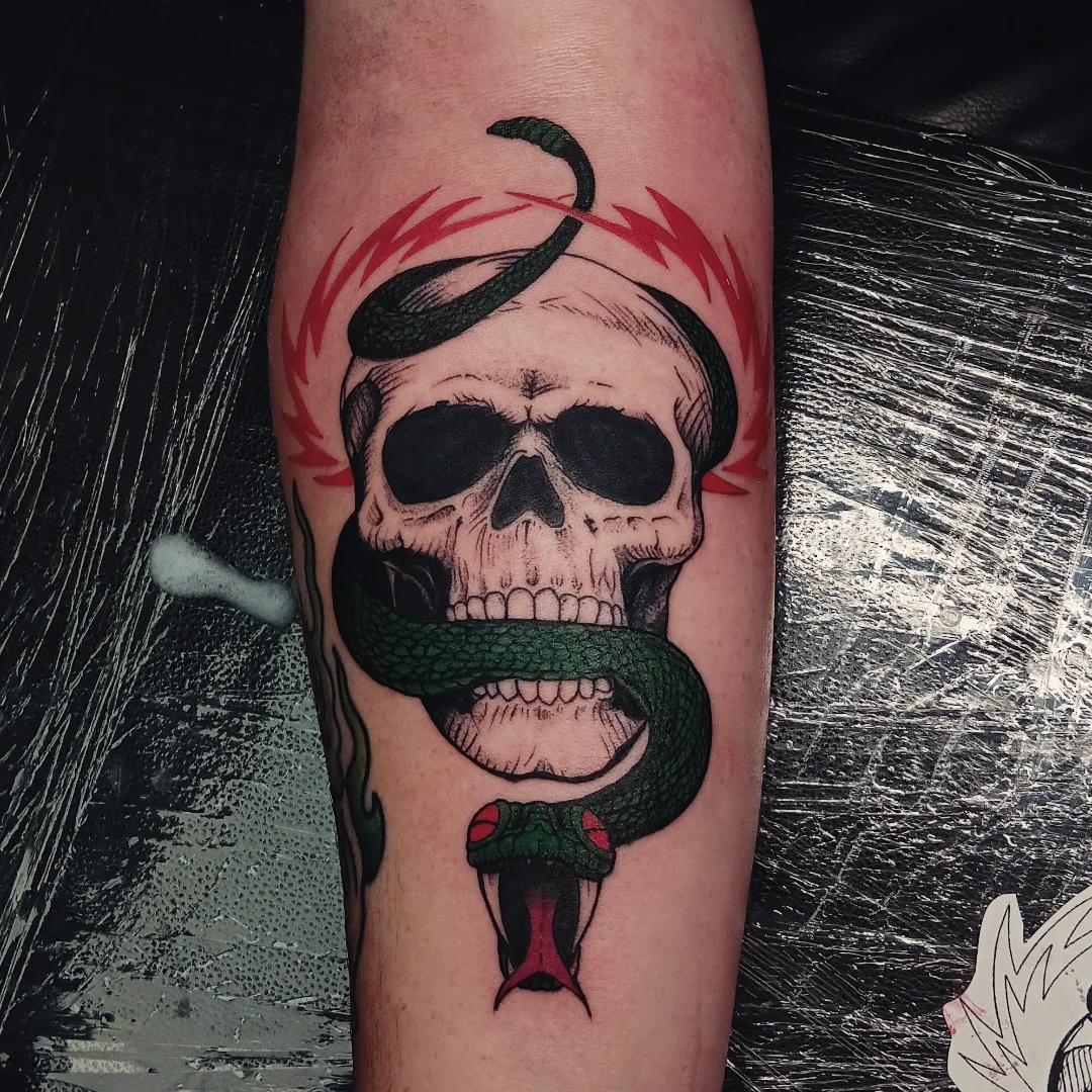 Tattoo by @johnnyloudertattoo — american_traditional, dark_realism