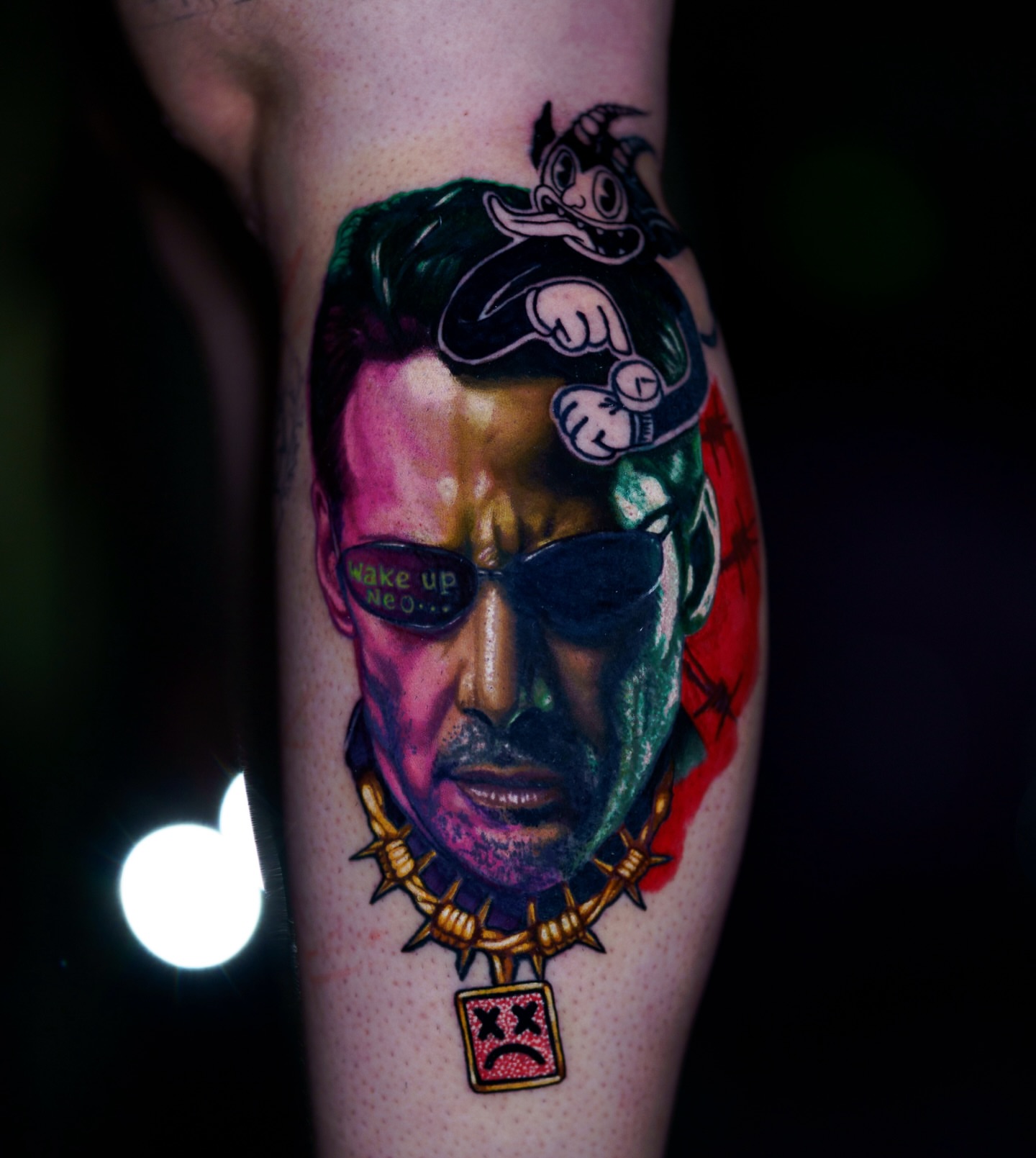 Neo realism tattoo on the forearm by Anime
